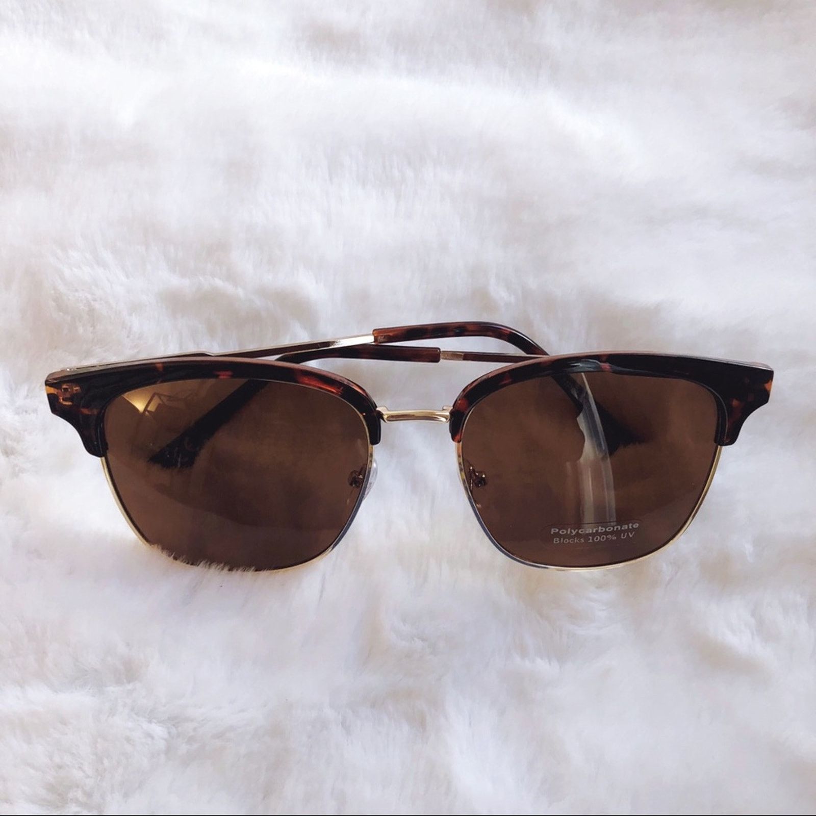 Other Madox Tortoise Brown Retro Sunglasses Size ONE SIZE - 7 Thumbnail