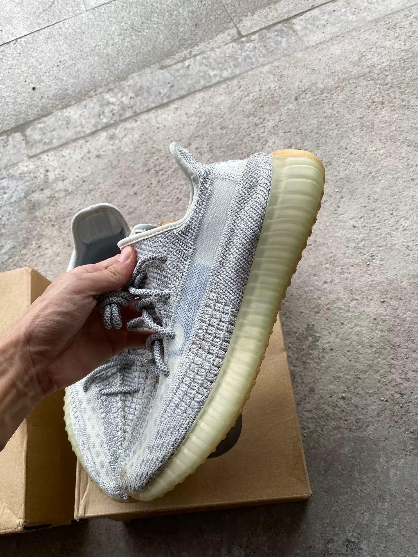 Adidas Adidas YEEZY350 Silver Lowtop Sneakers 10 Men Size US 10 / EU 43 - 1 Thumbnail