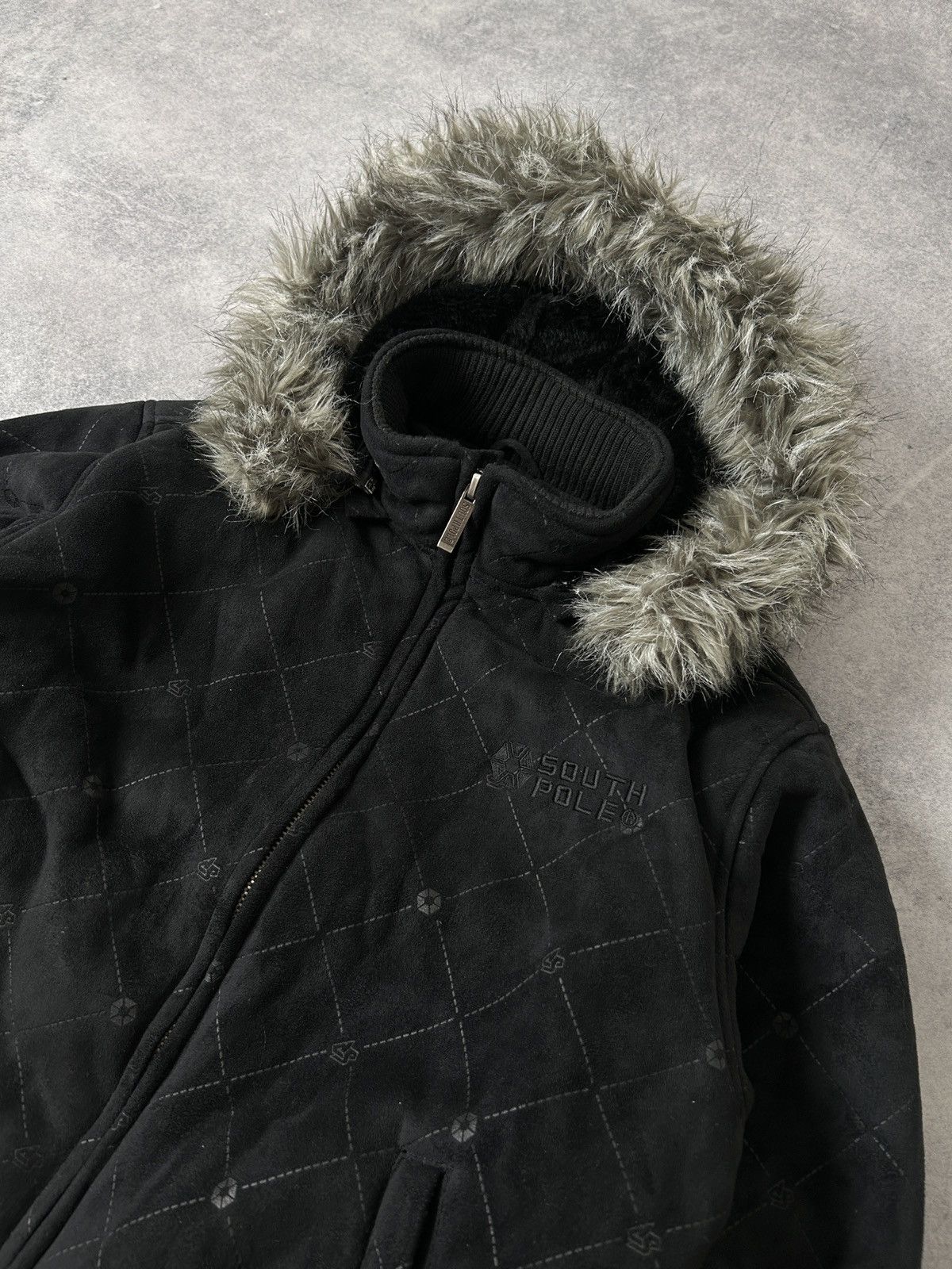 Southpole South Pole Fur y2k genuine leather bombers jacket mens Size US M / EU 48-50 / 2 - 4 Thumbnail