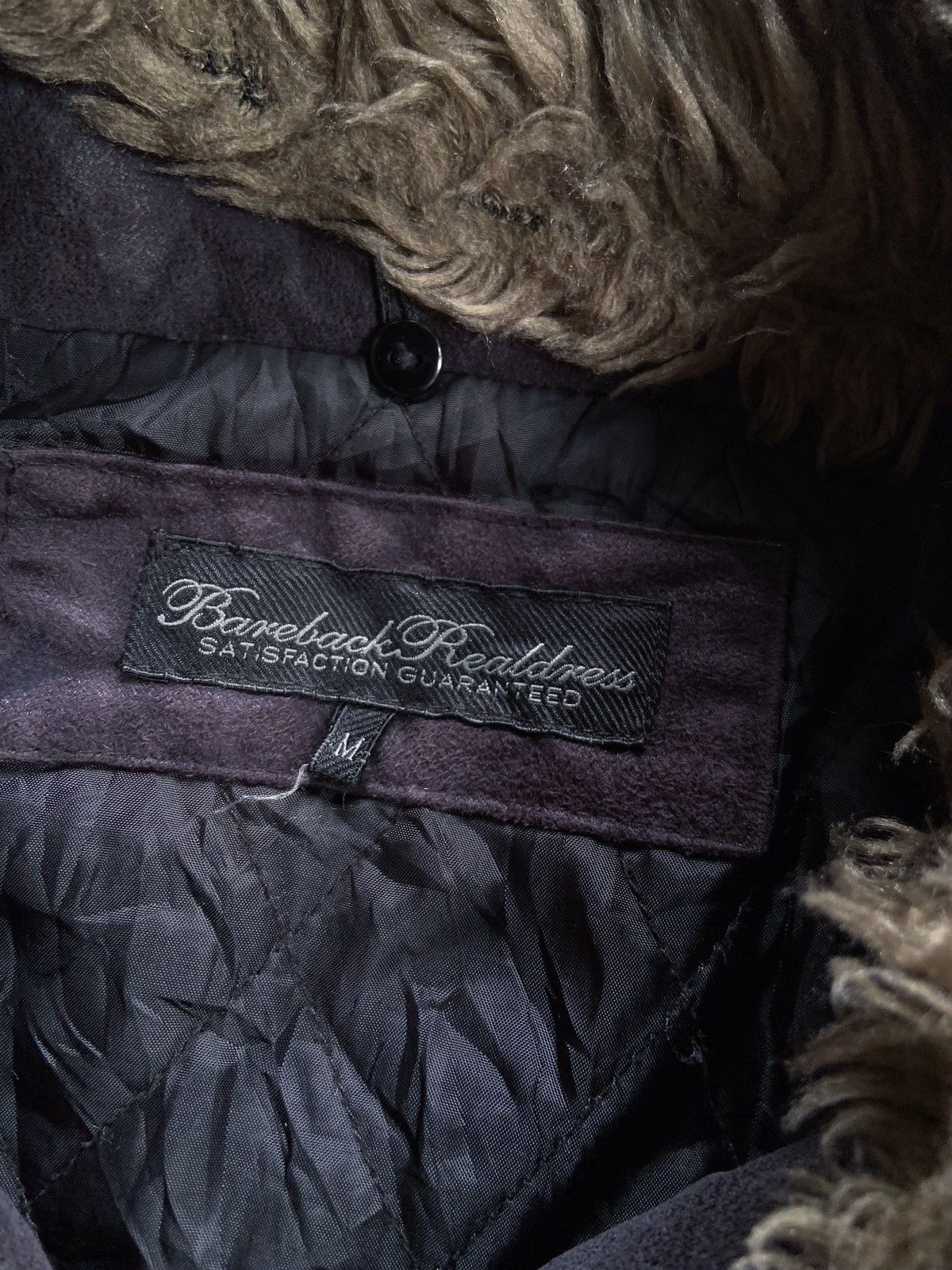 Japanese Brand JAPANESE BAREBACK FAUX FUR BLACK WASHED JACKET Size US M / EU 48-50 / 2 - 14 Thumbnail