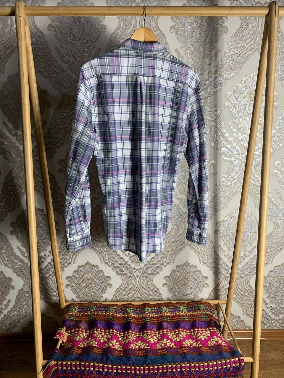 Barbour × Vintage VERY RARE BARBOUR FLANNEL SHIRT OXFORD CHECK ENGLAND STYLE Size US L / EU 52-54 / 3 - 8 Thumbnail
