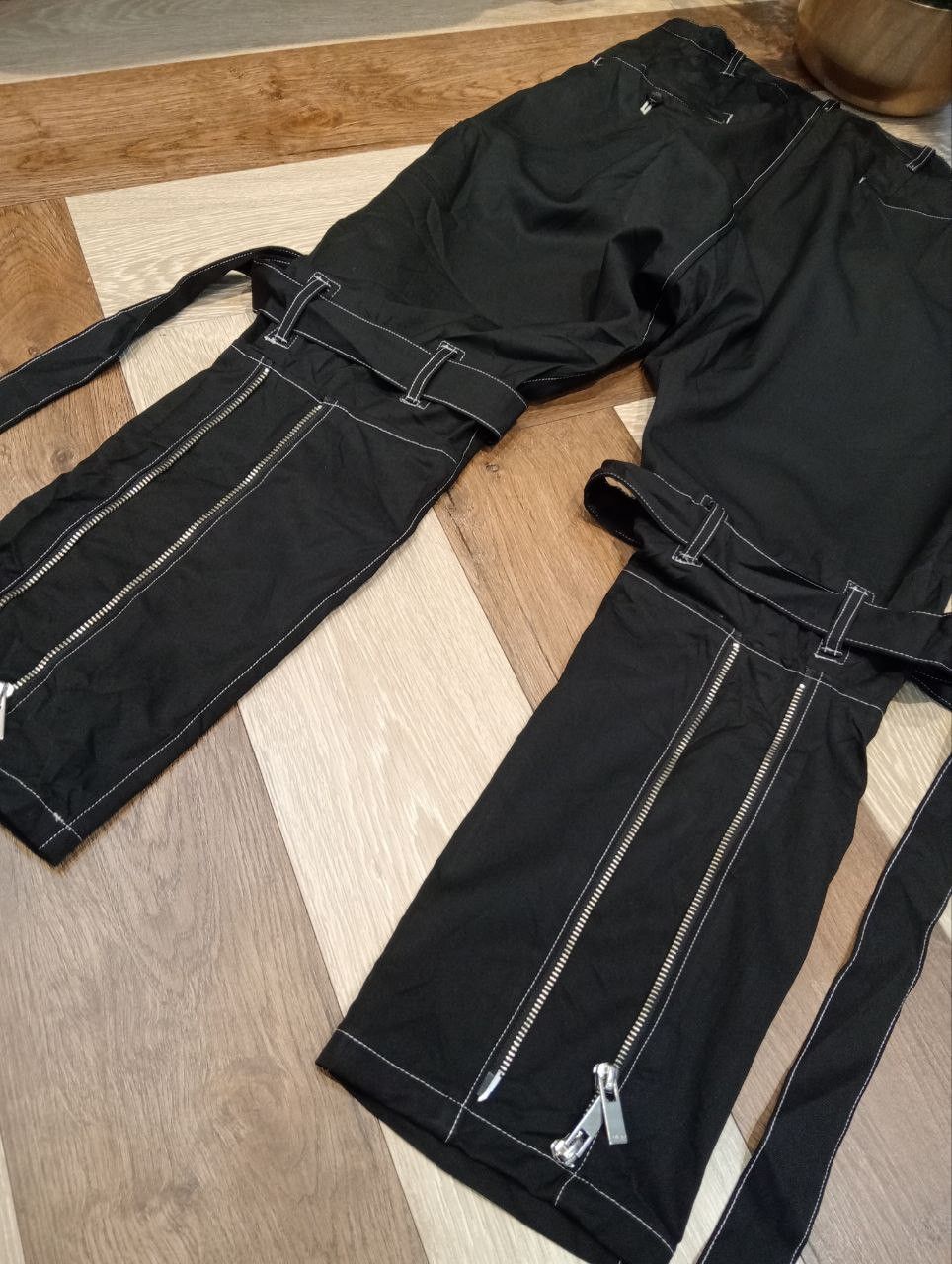 Sulvam SULVAM JAPAN PUNK BANDAGE PANTS - SIZE S Size US 30 / EU 46 - 10 Thumbnail