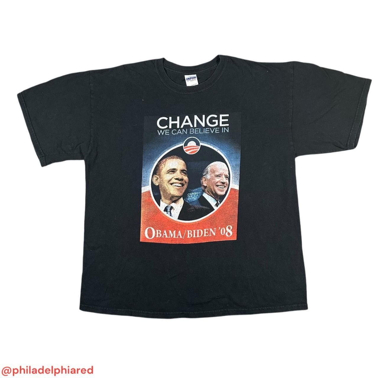 Designer Vintage 2008 Barrack Obama presidential campaign t-shirt XL Size US S / EU 44-46 / 1 - 1 Thumbnail