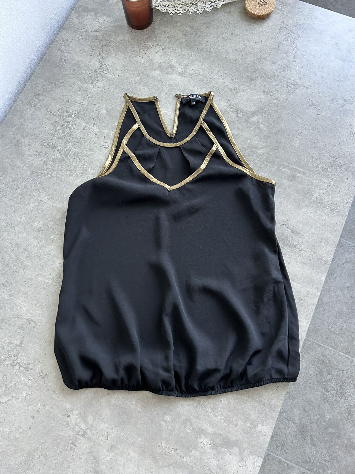 Morgan De Toi × Vintage Morgan de toi amazing black top , blouse, Y2K Size S / US 4 / IT 40 - 5 Thumbnail