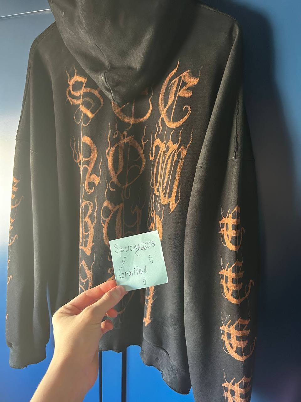 Balenciaga Balenciaga Heavy Metal Hoodie Size US M / EU 48-50 / 2 - 5 Thumbnail