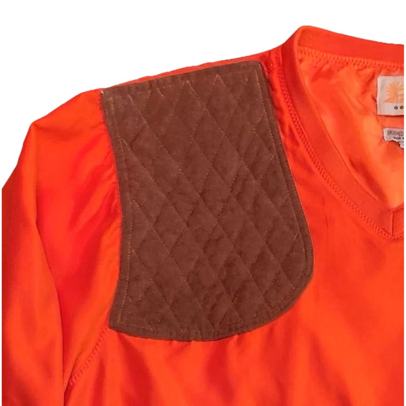 Vintage Palm Springs Golf Pullover Mens XL Orange Microfiber Windbreaker Patch Sleeve Long Sleeve Pullover Size US XL / EU 56 / 4 - 7 Thumbnail