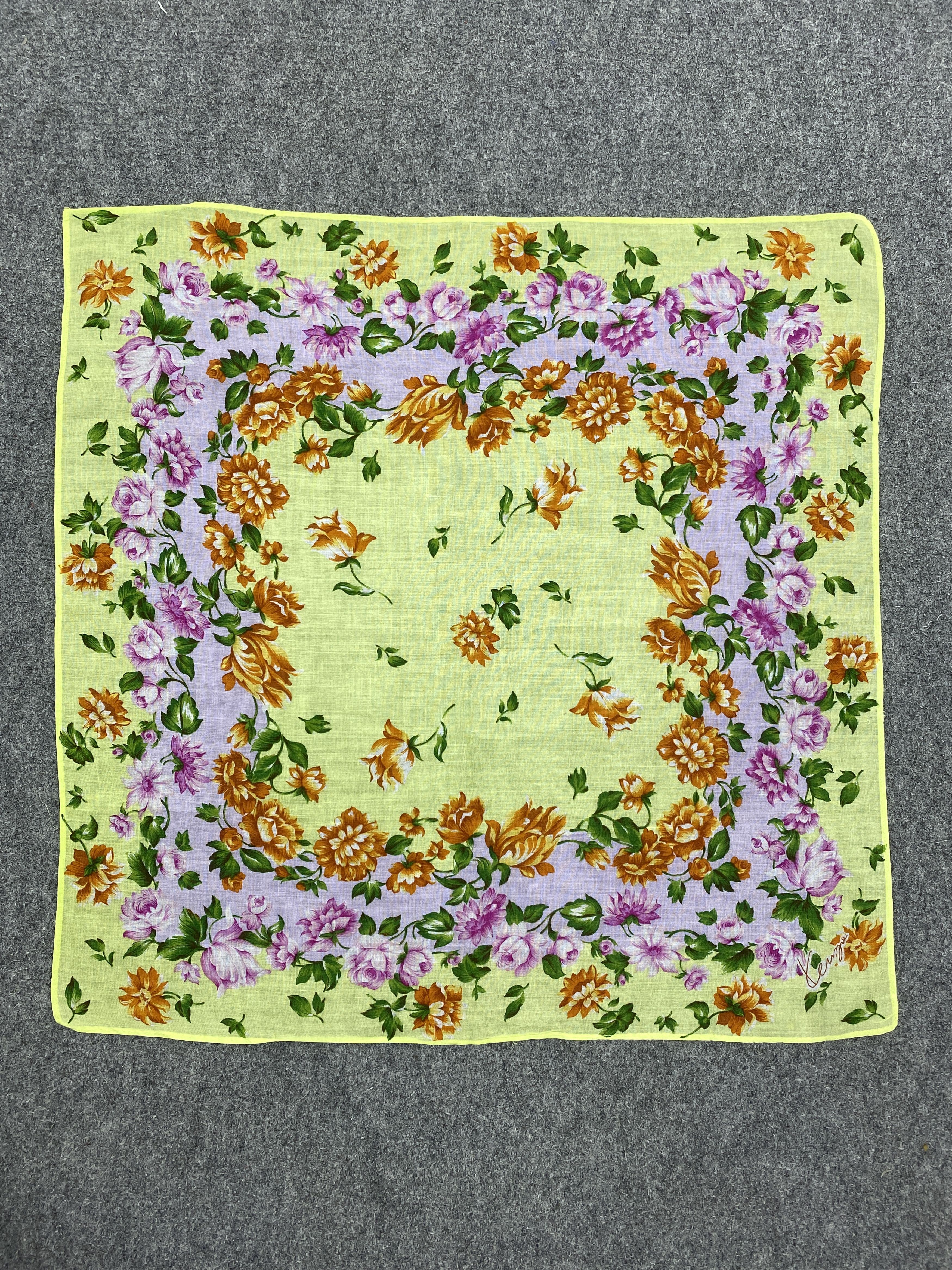 Kenzo Vintage Kenzo Handkerchief / Neckerchief HKC0976 Size ONE SIZE - 4 Thumbnail