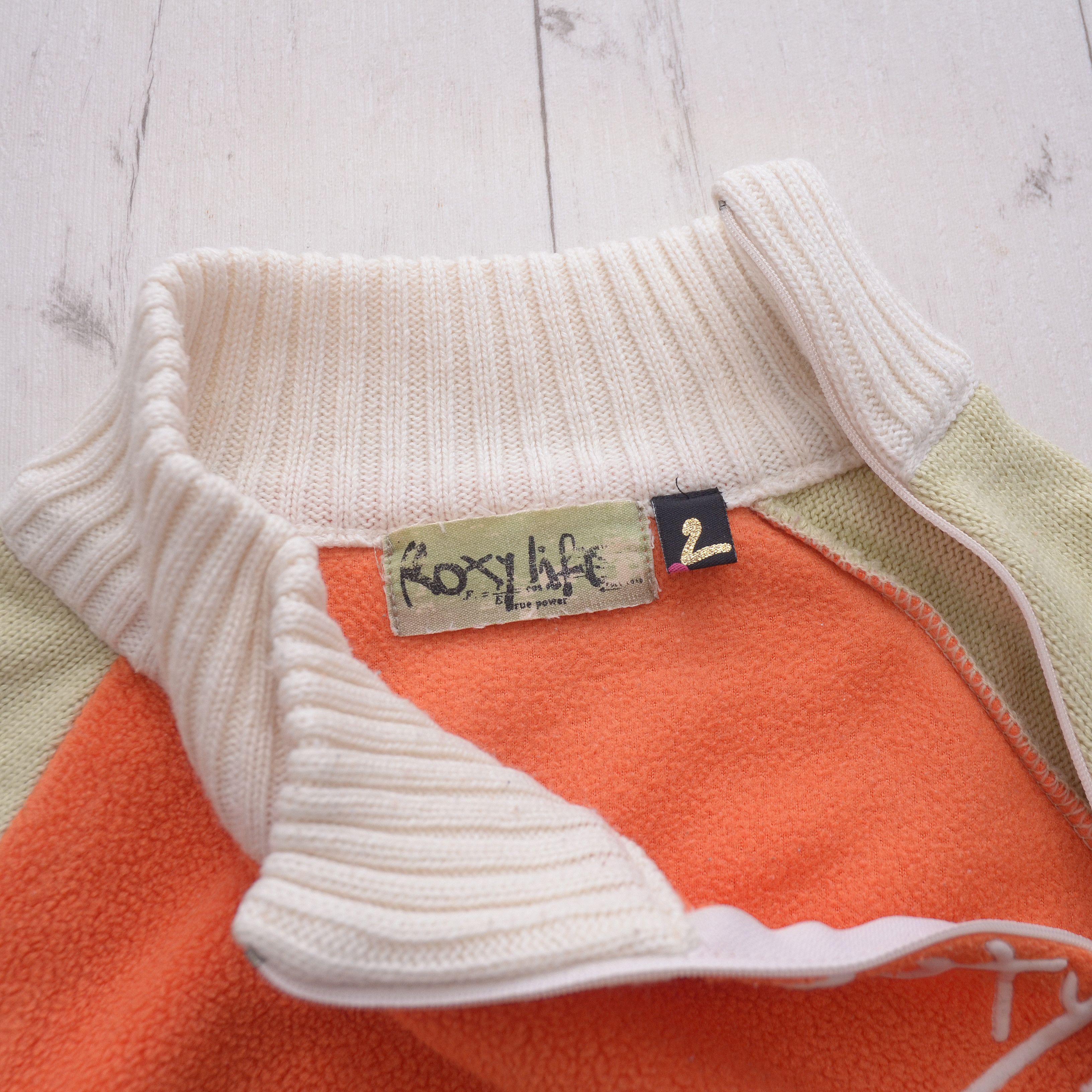 Billabong × Vintage Vintage Roxy Life X QuikSilver sz 2 S Archive Fleece zip Y2K Size S / US 4 / IT 40 - 9 Thumbnail