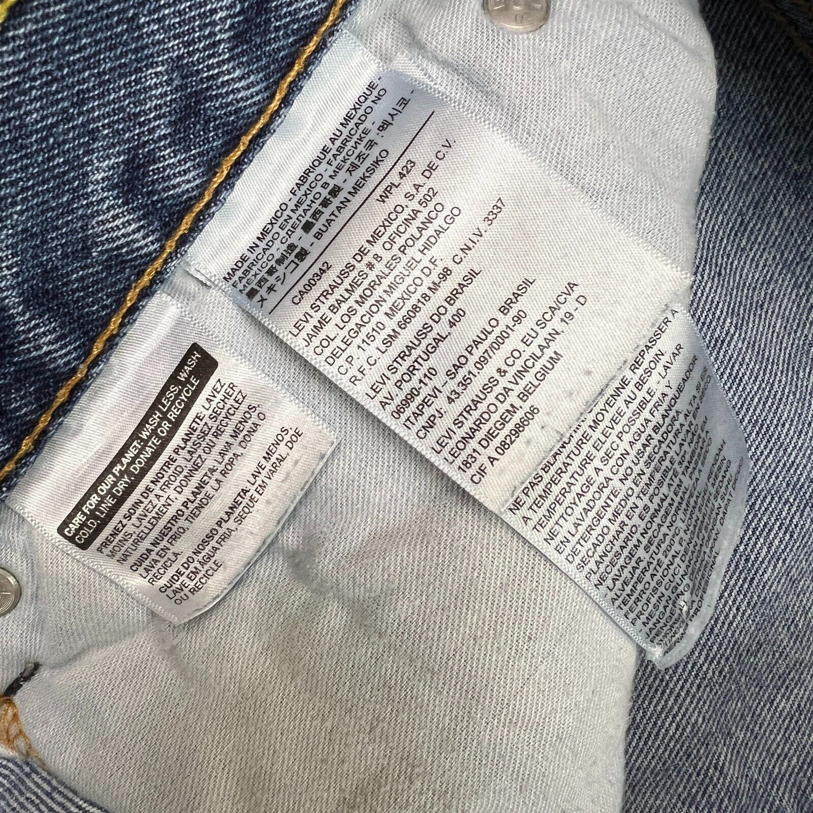 Levi's × Vintage Levi's 505 Jeans 36x32 Original Straight Leg Denim Pants Size US 36 / EU 52 - 9 Thumbnail