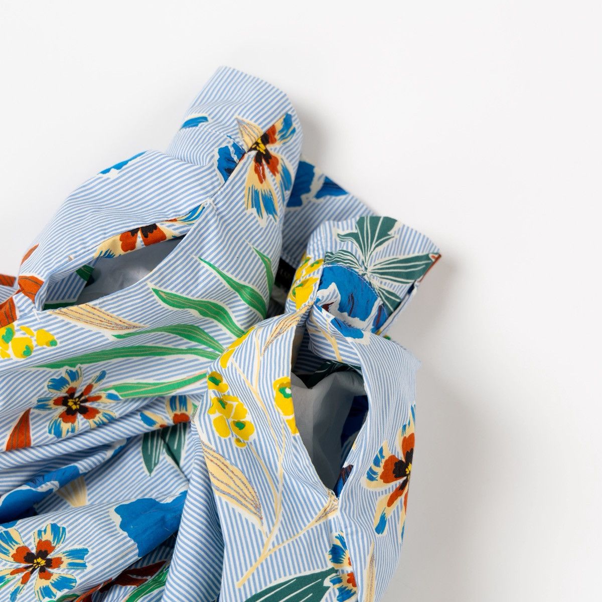 Zara Zara Womens Floral Cute Pants Blue White Tropical Trousers Size 30" / US 8 / IT 44 - 5 Thumbnail