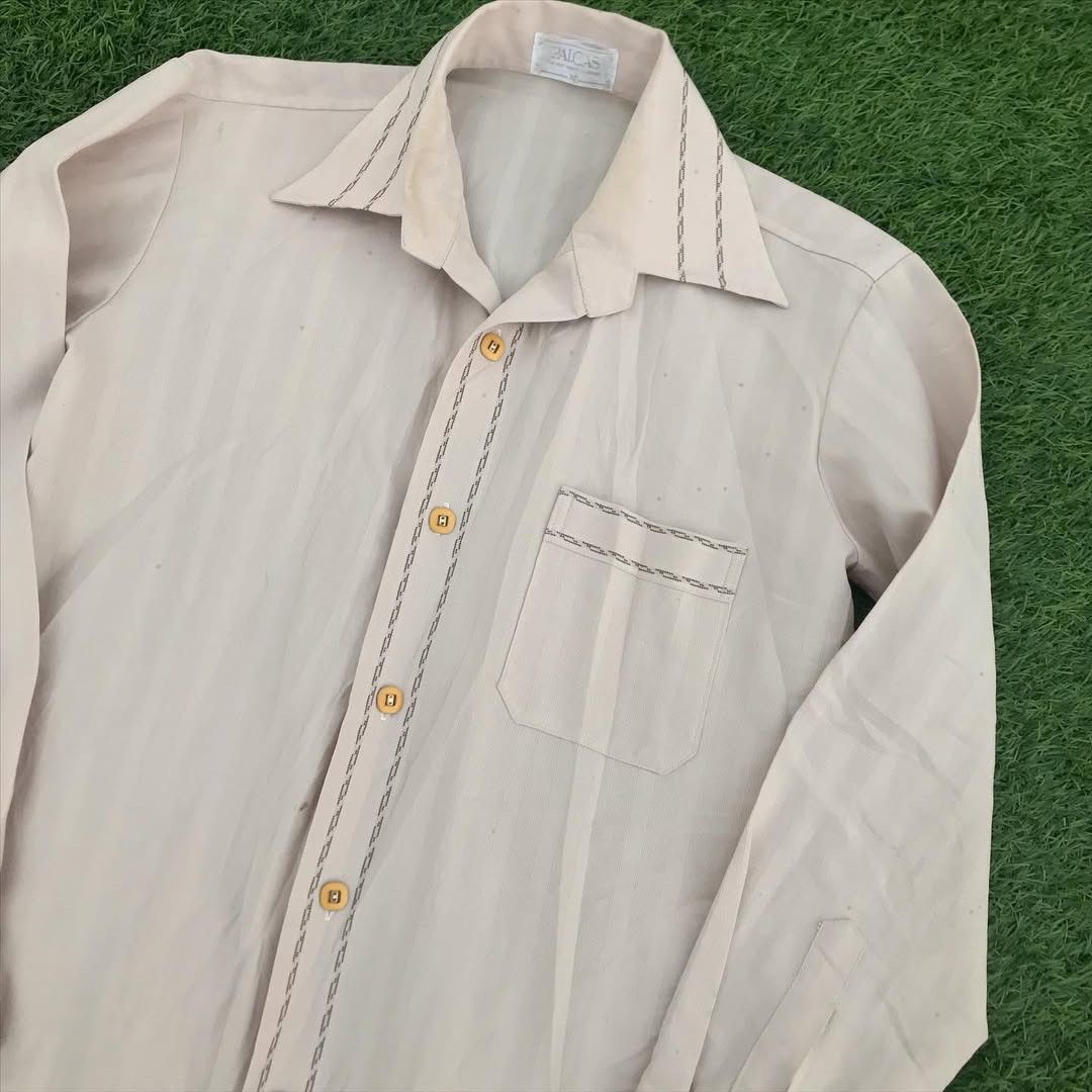 Vintage Vintage Tone Shirt Palcas 70s Dynamite Style maestro massi Size US L / EU 52-54 / 3 - 4 Thumbnail