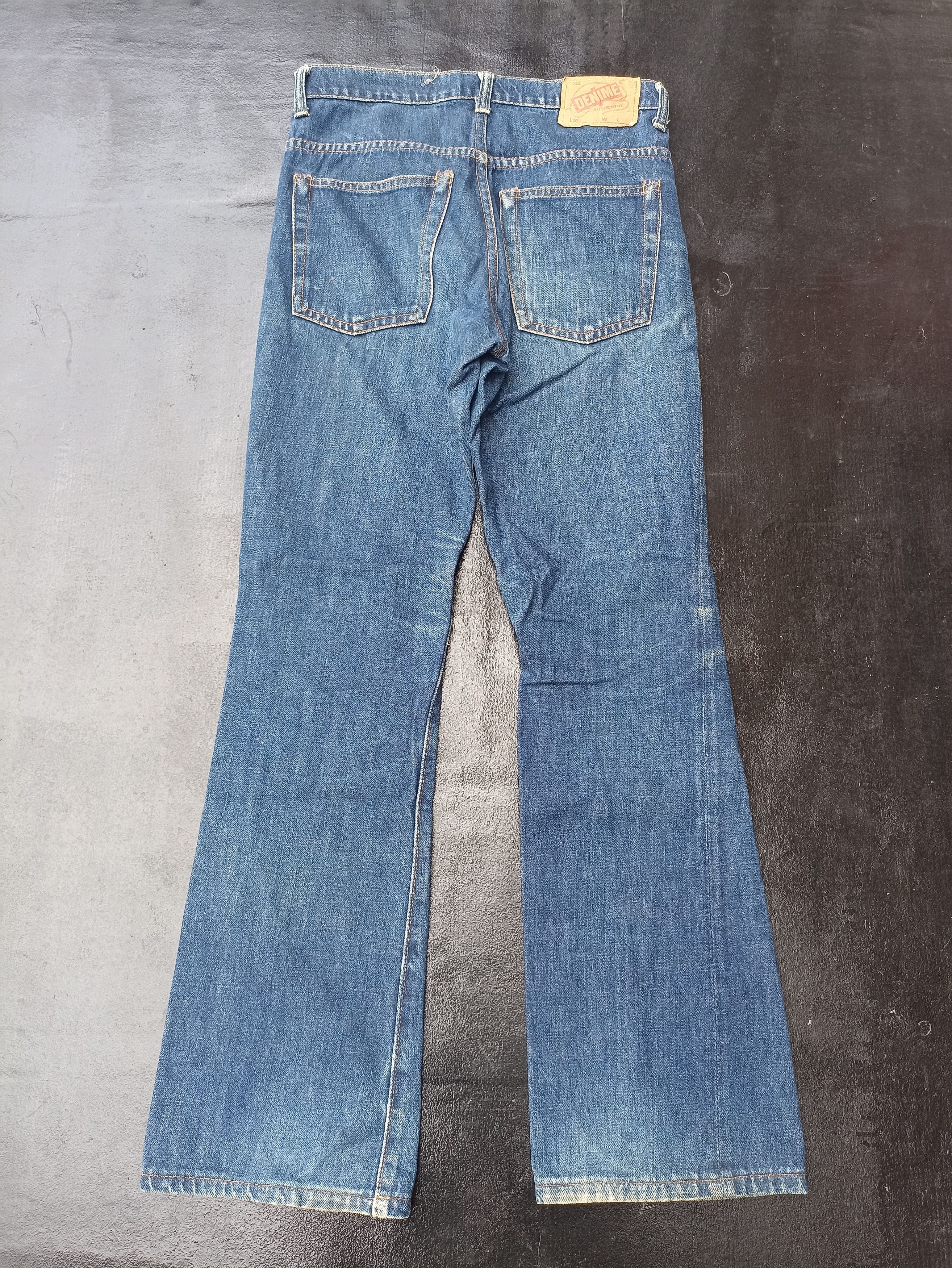 Denime Vintage Denime jeans boot cut flared Japanese designer Size US 29 - 6 Thumbnail
