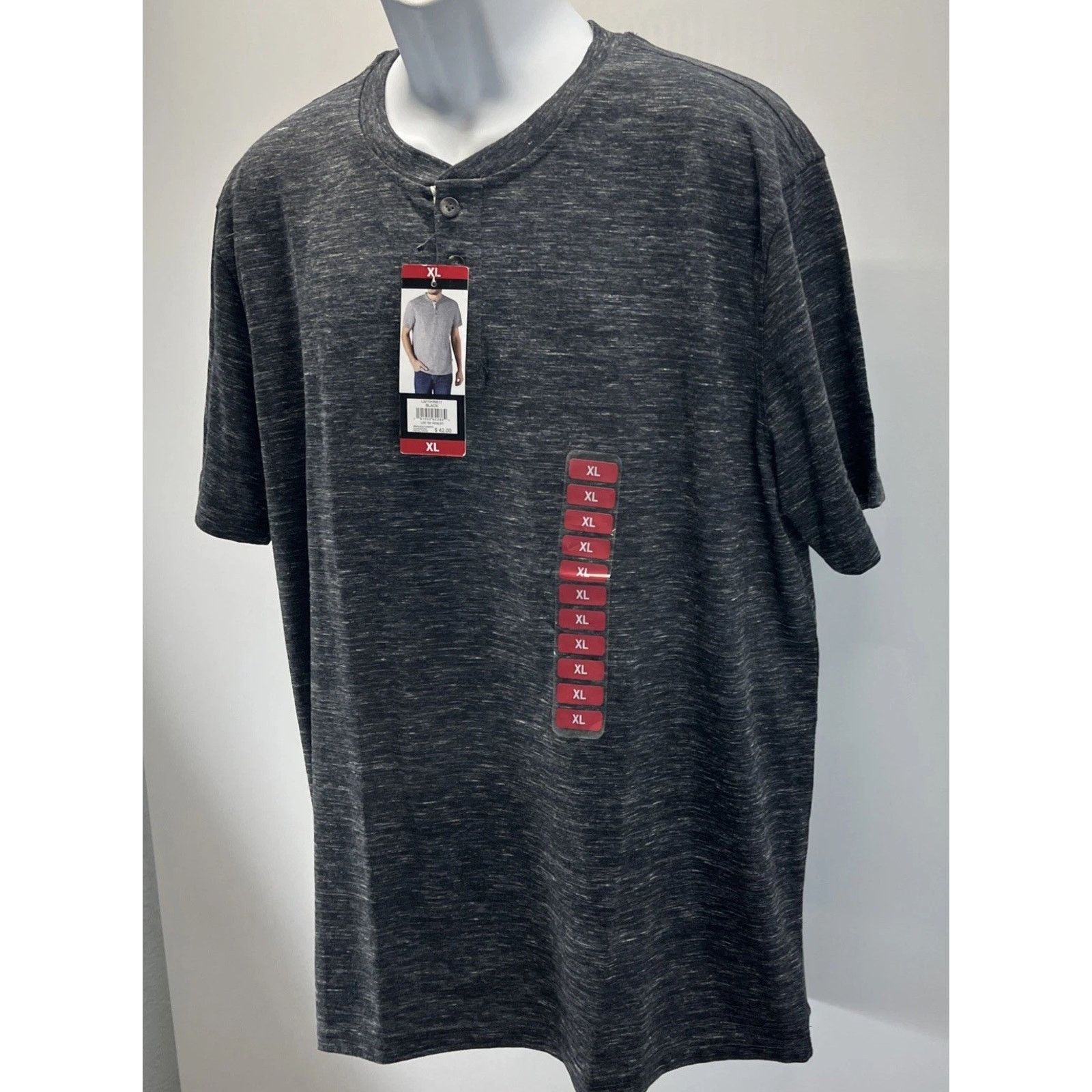 Lee NWT LEE Premium Mens XL Black Comfort Henley T-Shirt Size US XL / EU 56 / 4 - 3 Thumbnail