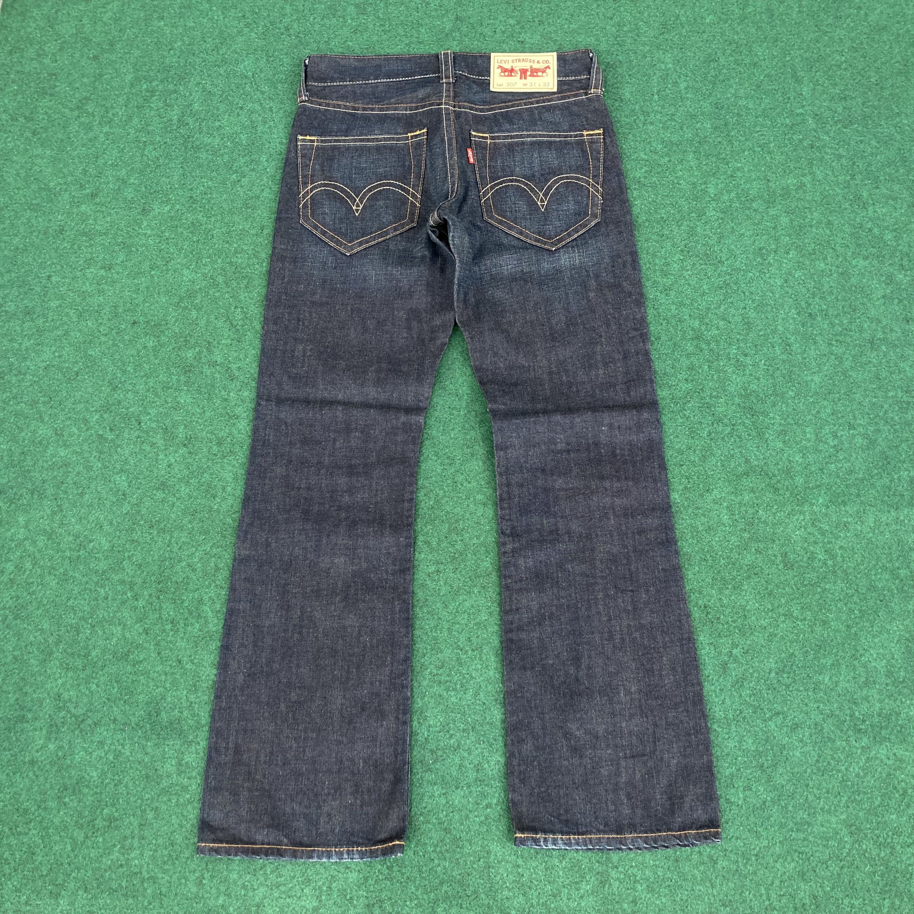 Levi's × Vintage Vtg Levis 507 Super Flare Denim Bootcut Punk 32 Grunge Jeans Size US 32 / EU 48 - 12 Thumbnail