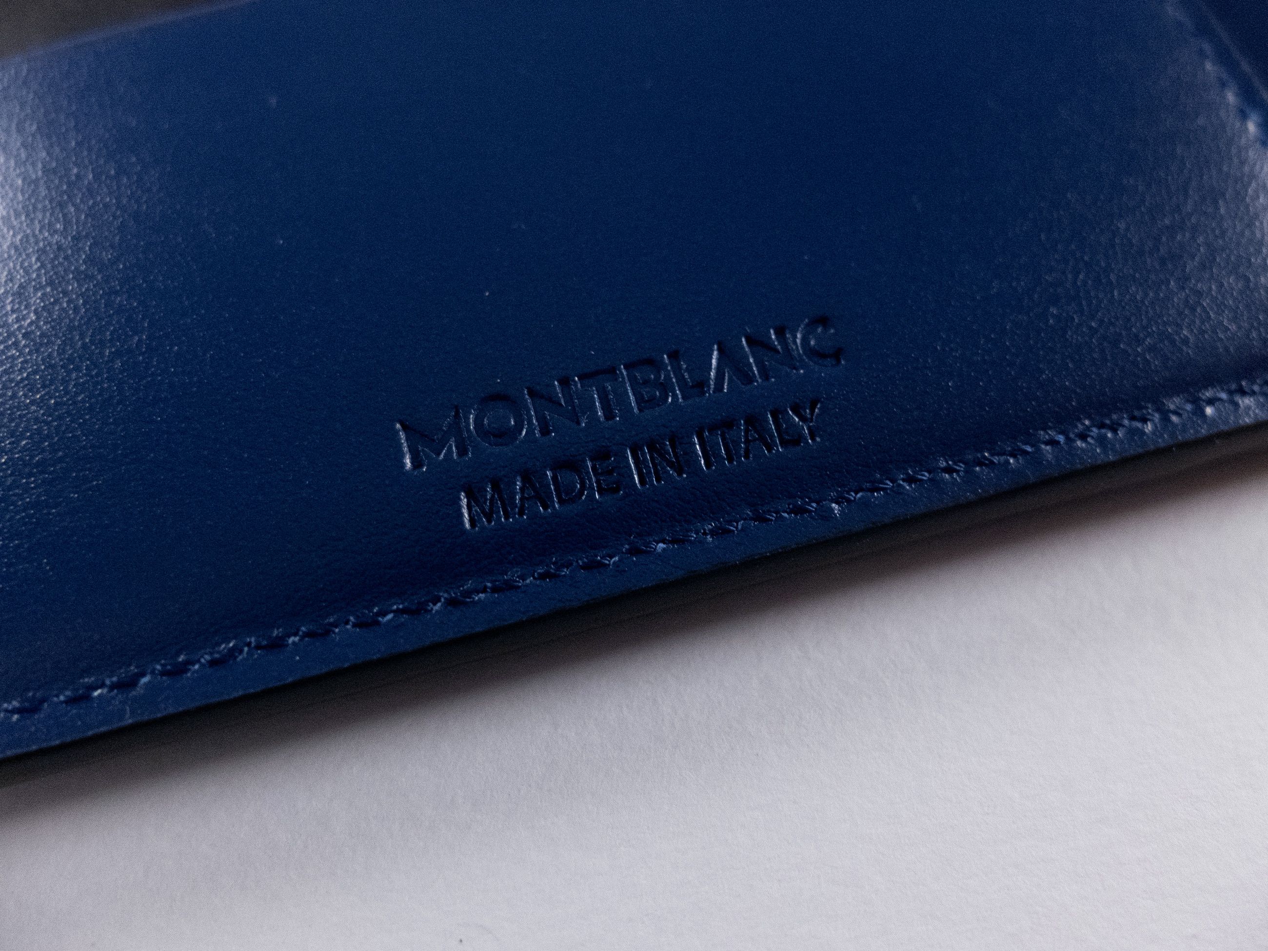 Montblanc MONTBLANC Meisterstück cobalt blue zip leather card holder q Size ONE SIZE - 6 Thumbnail