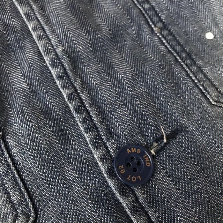 Aspesi Aspesi Spallater Herringbone Shirt Size US M / EU 48-50 / 2 - 5 Thumbnail