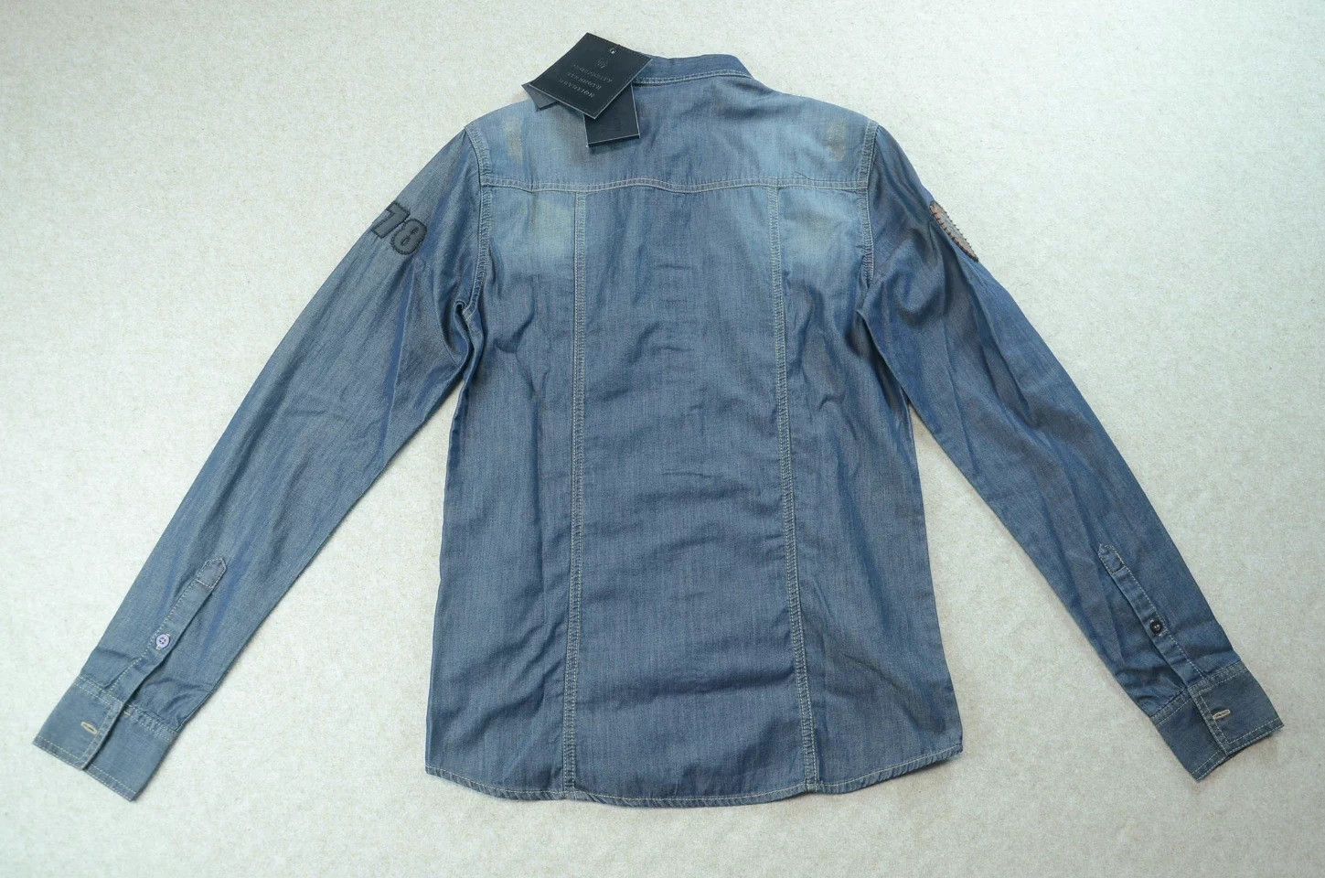 Philipp Plein Philipp Plein PP Washed Distressed Denim Shirt Jacket S Size US S / EU 44-46 / 1 - 7 Thumbnail