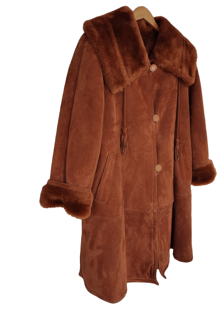Vintage G&G Italia Sherling Coat Size M / US 6-8 / IT 42-44 - 3 Thumbnail