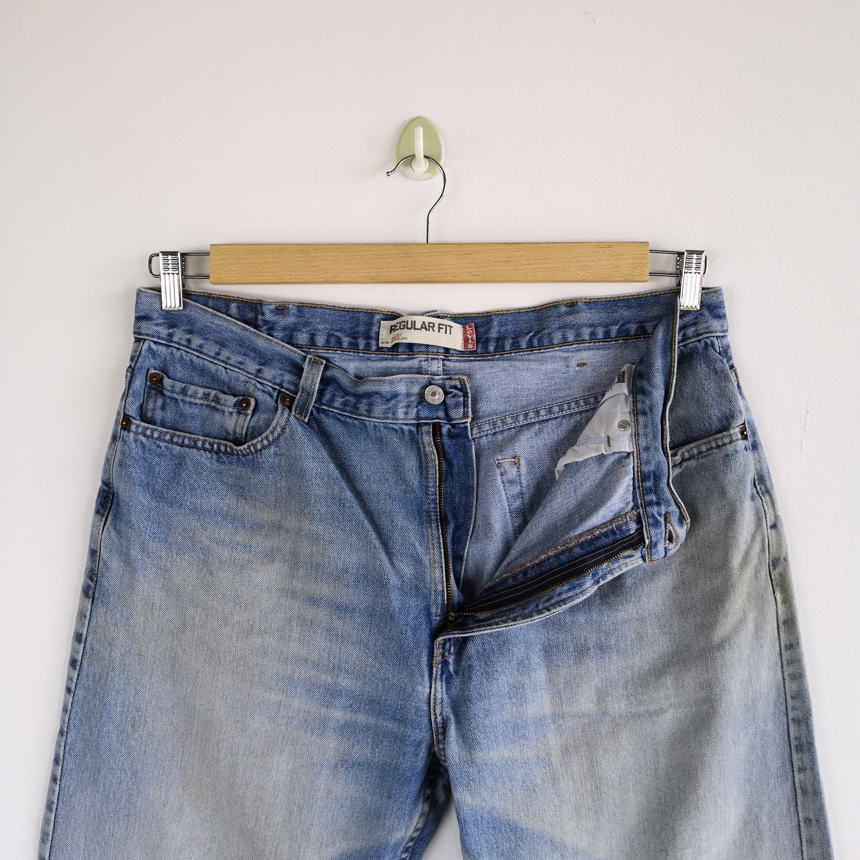 Levi's Vintage Y2K Levis 505 Light Wash Denim Levi's Faded Jeans Size US 38 / EU 54 - 7 Thumbnail