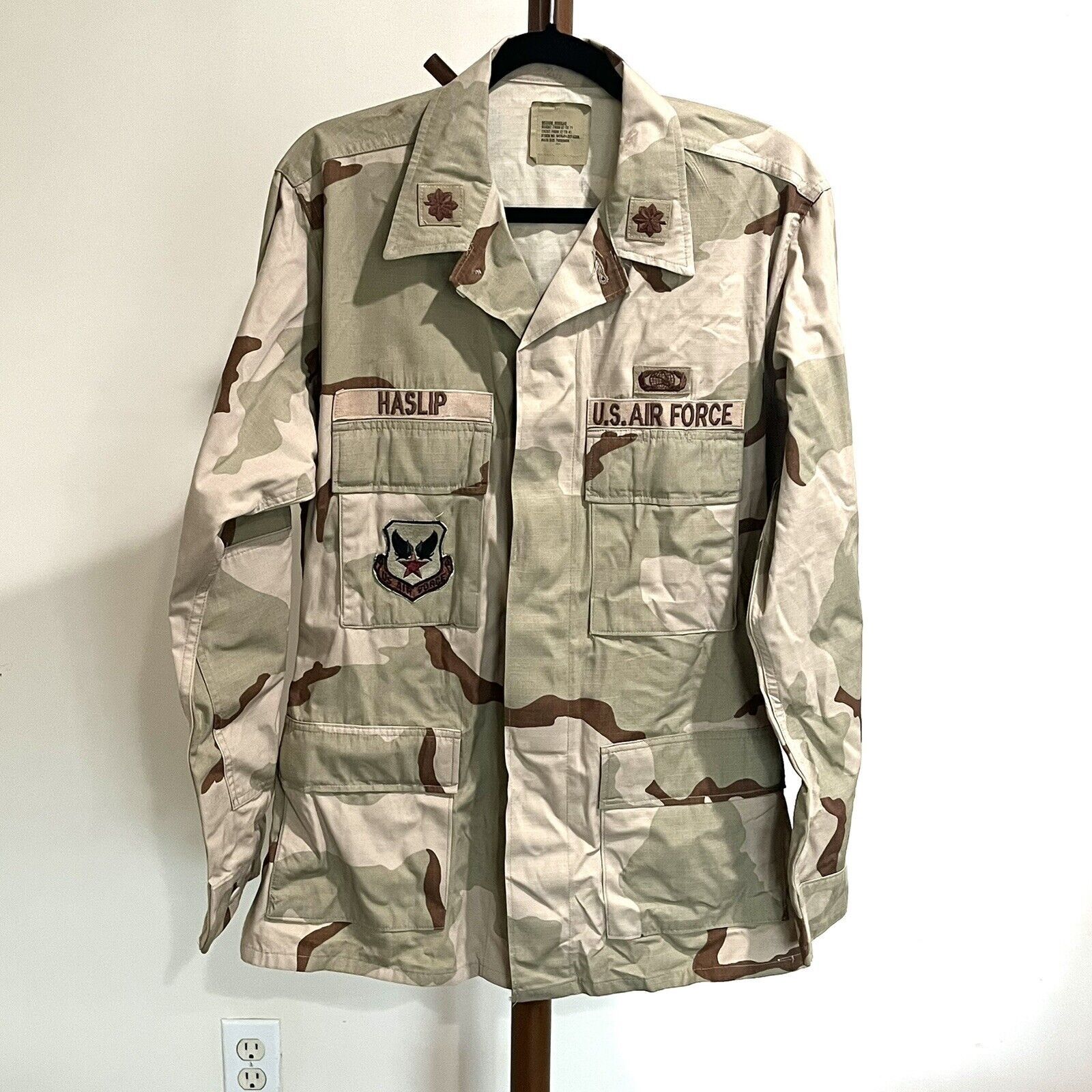 American Apparel 1999 US Air Force Major Desert Camo Uniform Coat Medium Reg Size US M / EU 48-50 / 2 - 1 Thumbnail