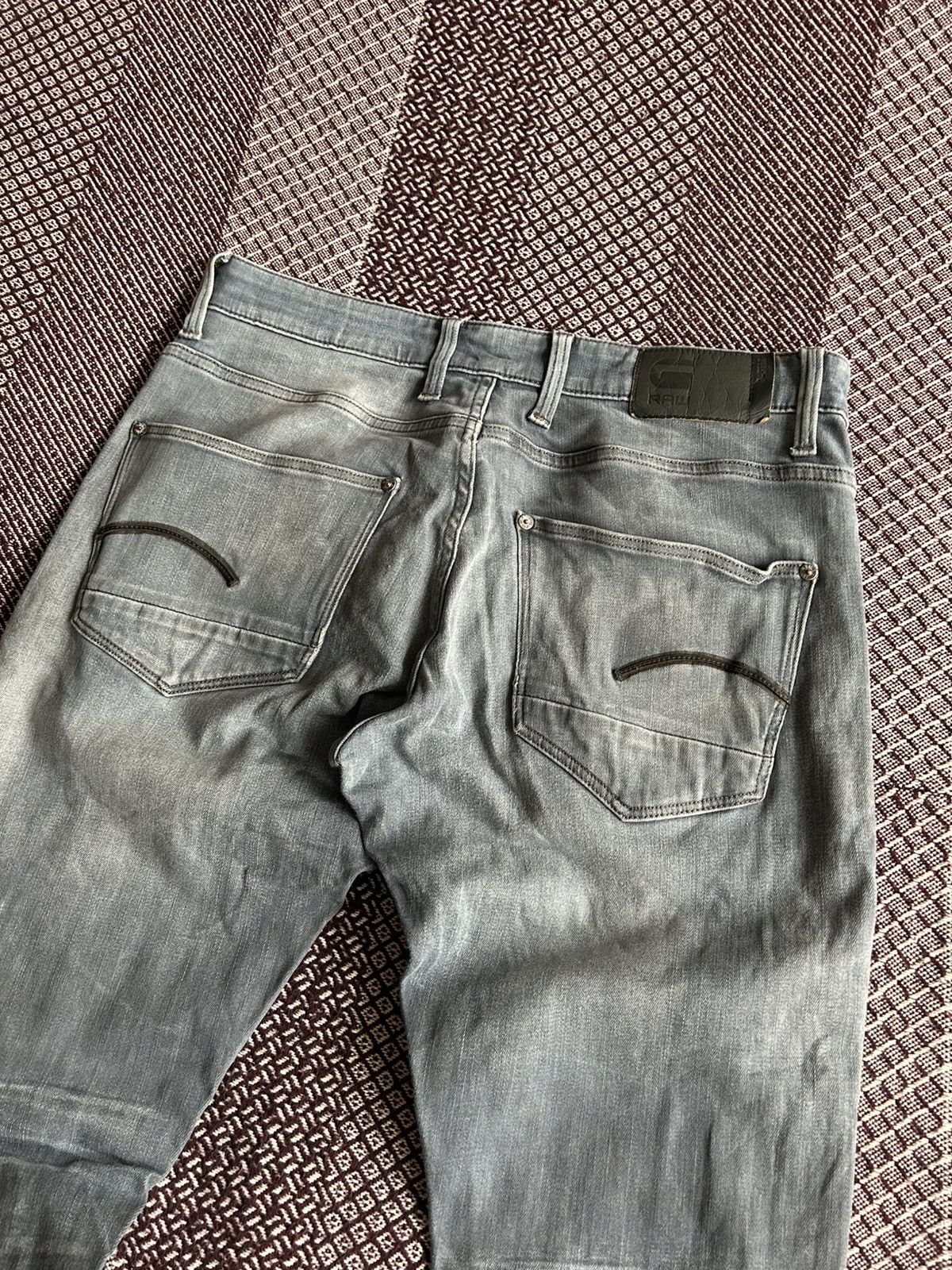G-Star G-Star Raw Reverd Skinny Denim Jeans Mens Faded Thrashed W32 Size US 32 / EU 48 - 6 Thumbnail