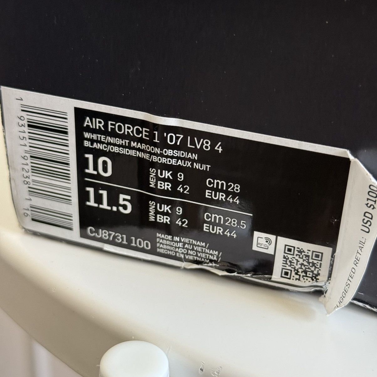 Nike Nike Air Force 1 ‘07 LV8 4 Size 10 (28 cm) / CT1611-001 Size US 10 / EU 43 - 18 Thumbnail