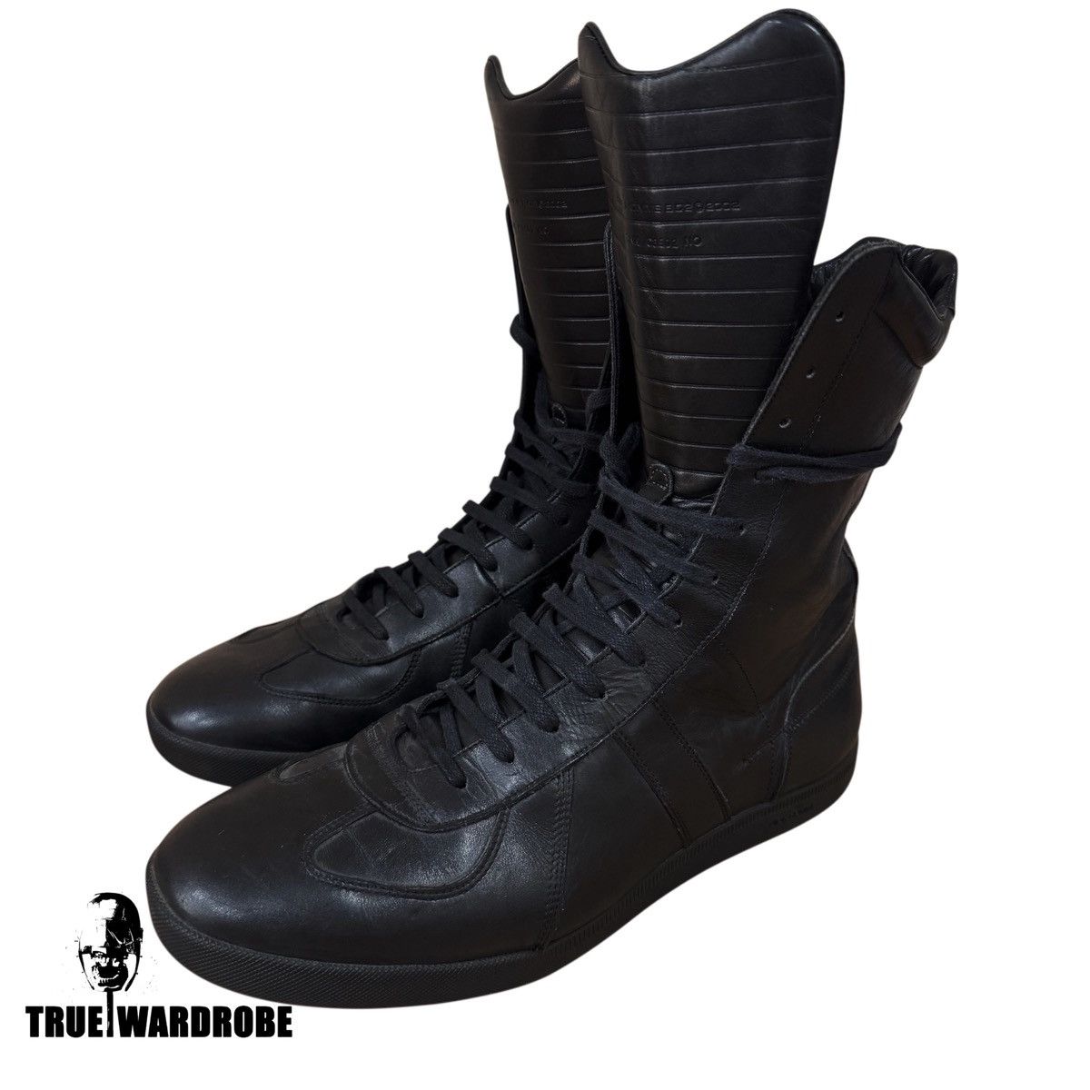 Dior × Hedi Slimane Dior Homme AW04 “VOTC” Zip Up High Top Boxing