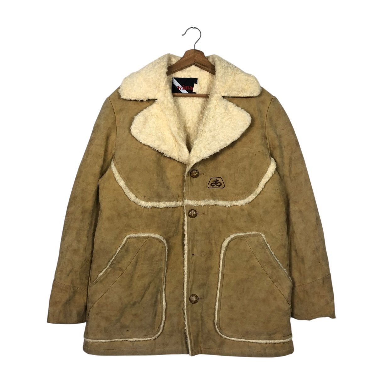 Vintage 🔥VINTAGE SUEDE LEATHER WIMAN BLANKET FUR ISSEY MIYAKE Size US M / EU 48-50 / 2 - 3 Thumbnail