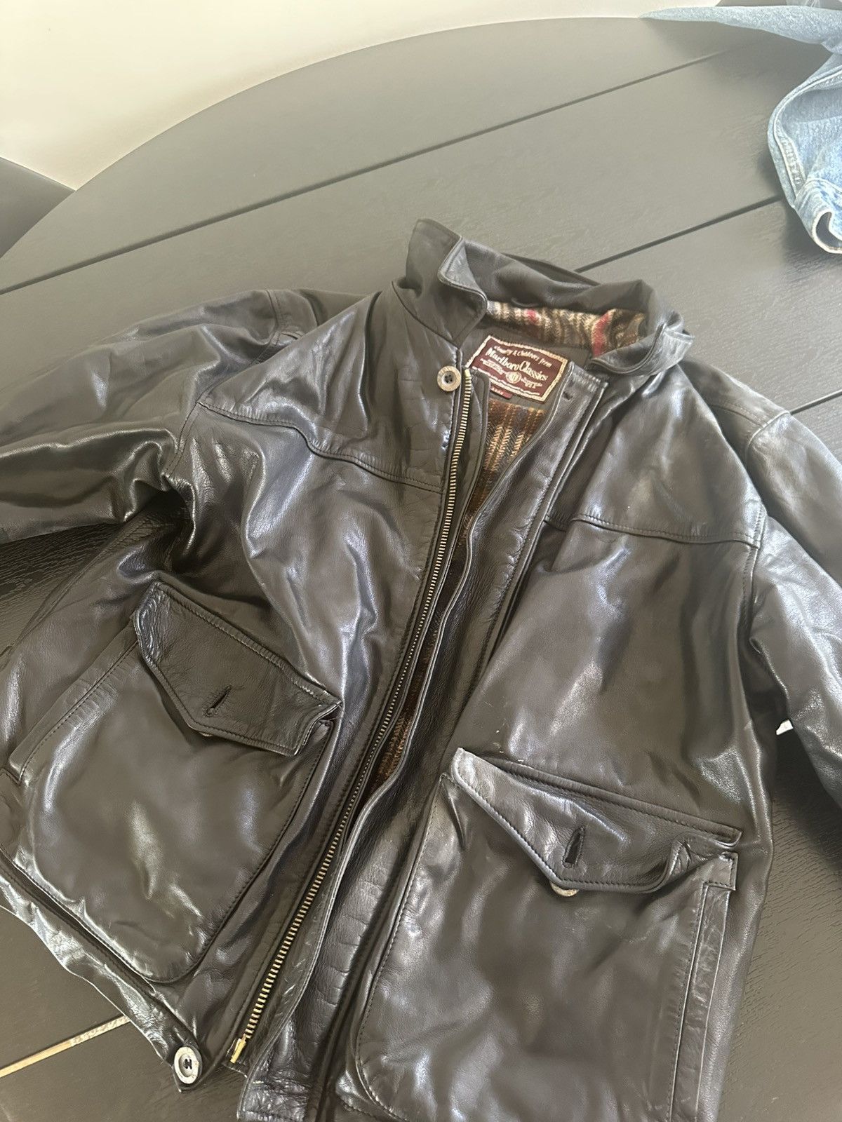 Marlboro Classics Vintage Marlboro Classics Leather Jacket Size US L / EU 52-54 / 3 - 1 Thumbnail