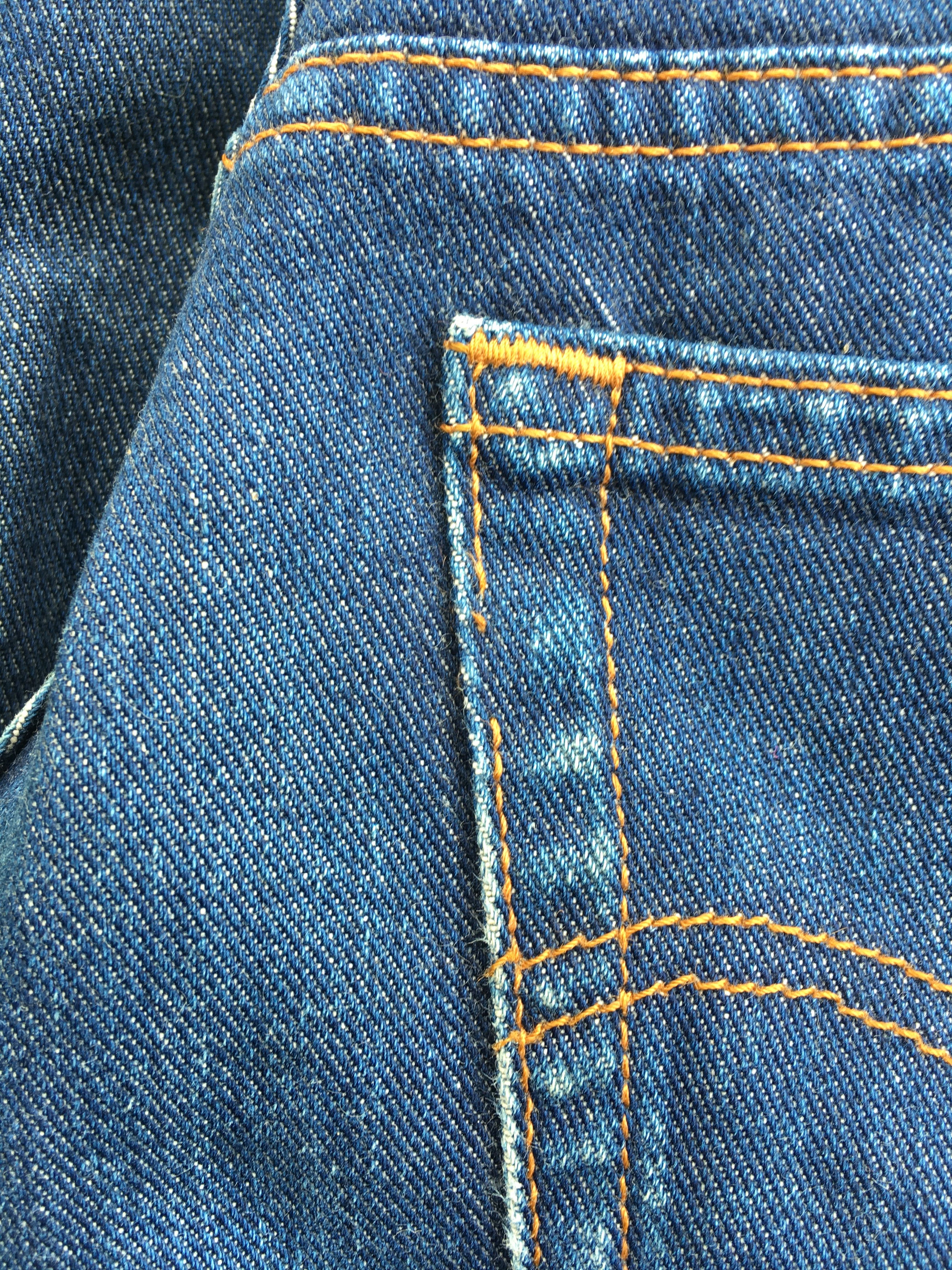 Jean Vintage 517 BootCut Jeans Faded Flare Denim W23 D-1193 Size 23" - 10 Thumbnail