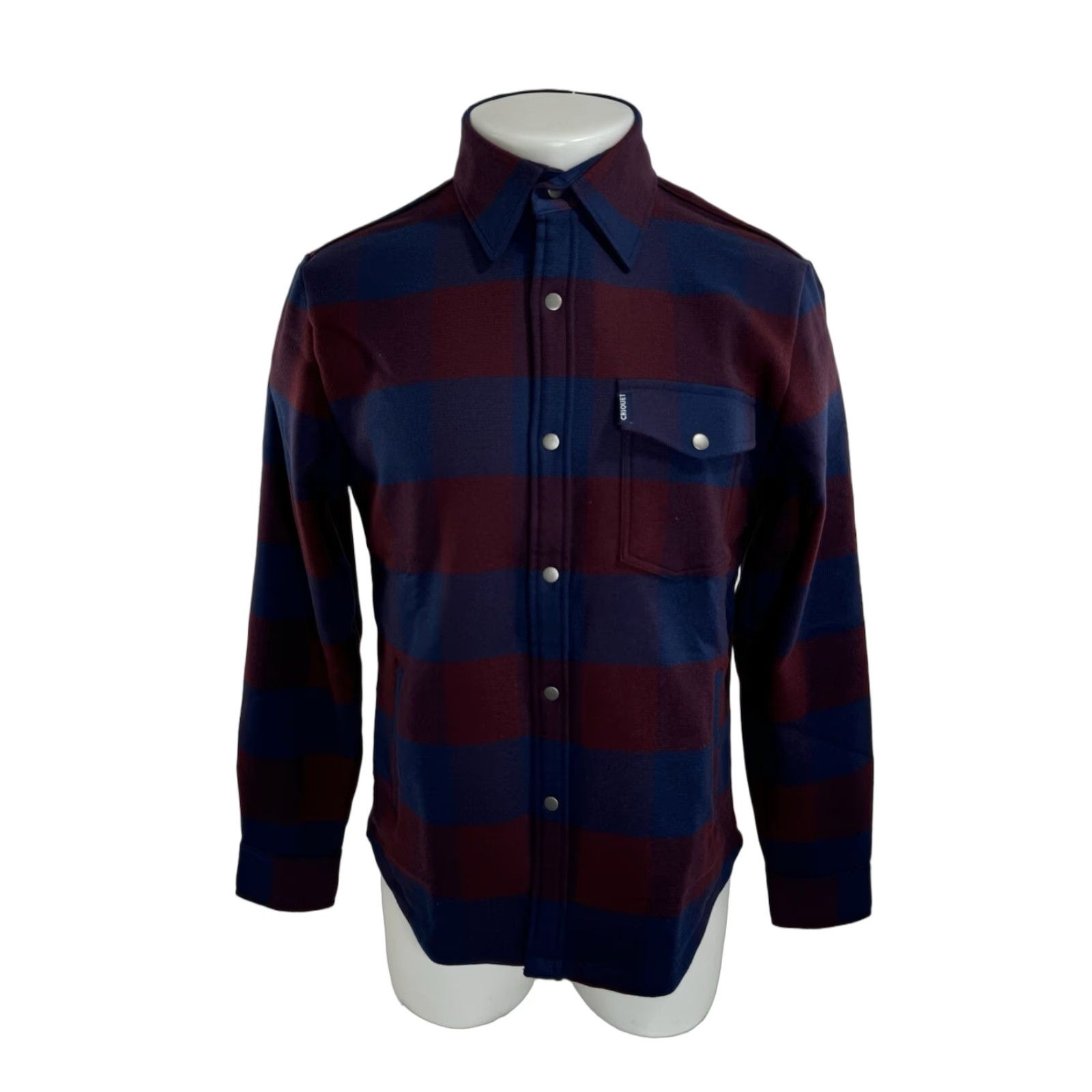 Vintage Criquet Austin Shacket - Red/Blue Plaid Flannel Heavy 3 Pocket Snap Closure S Shirt Mens Adult Regular XS-Size? Size US S / EU 44-46 / 1 - 1 Thumbnail