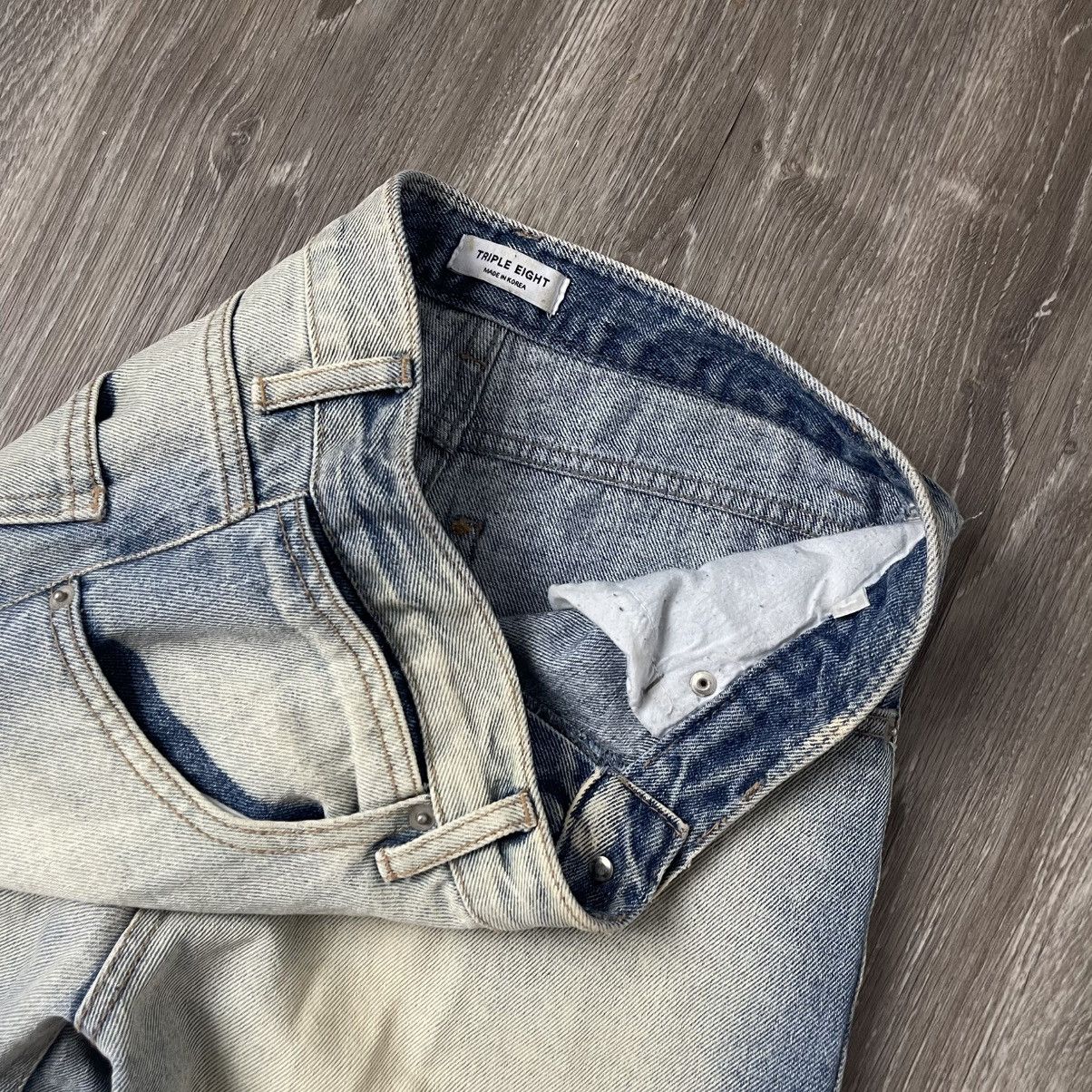 If Six Was Nine × Vintage 🔥VINTAGE BAGGY WASH BLUE TRIPLE EIGHT Y2K🔥 Size US 28 / EU 44 - 3 Thumbnail