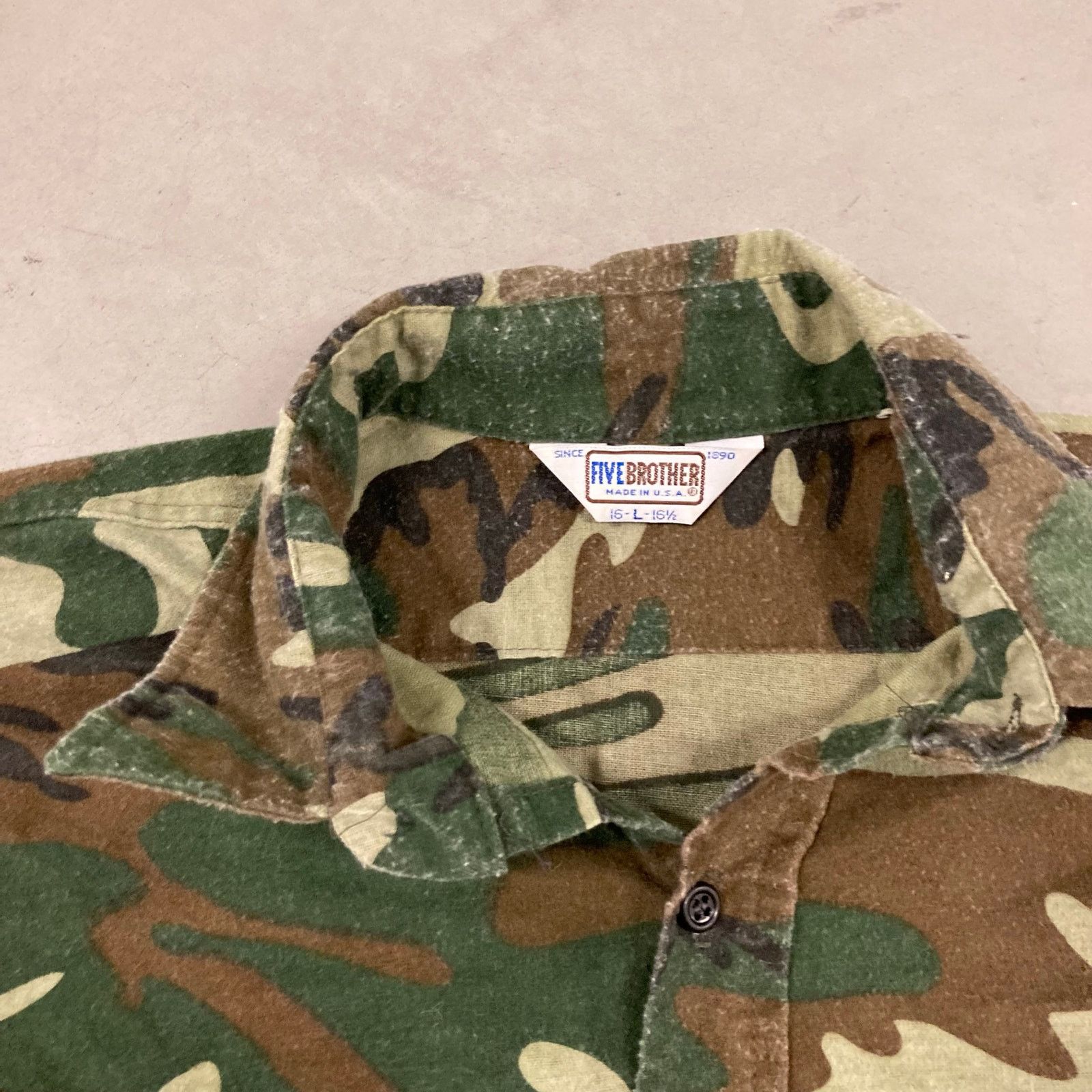 Vintage Y2K camo button up flannel T-Shirt Size US L / EU 52-54 / 3 - 2 Thumbnail