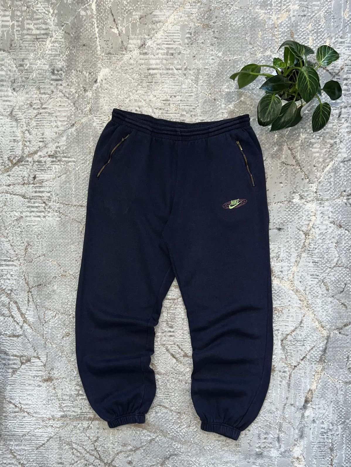 Nike × Vintage NIKE 90S VINTAGE 🦍 COTTON SWEATPANTS Y2K JOGGERS Size US 36 / EU 52 - 1 Thumbnail