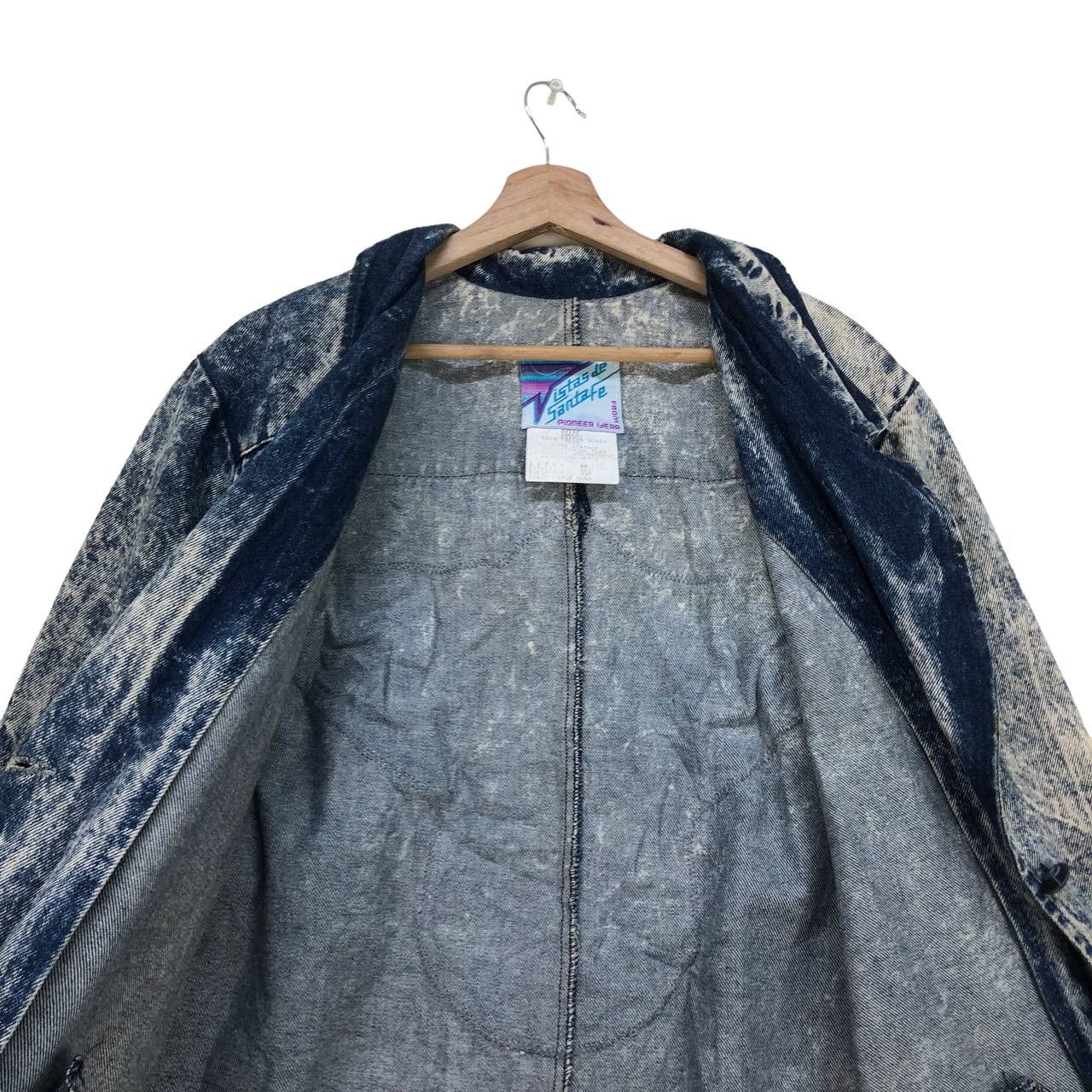 Vintage Vistas de Santa fe by Pioneer Wear Suede Appliqué Hawk Denim Size M / US 6-8 / IT 42-44 - 7 Thumbnail