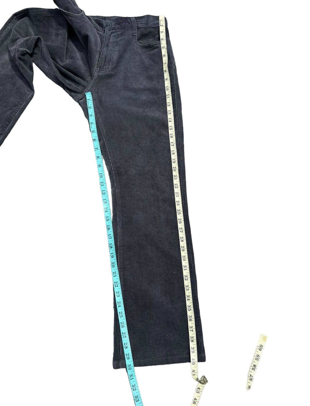 PPFM × Vintage Vintage PPFM Japan Fade Black Cord Stretch Flare Work Jeans Size US 30 / EU 46 - 5 Thumbnail