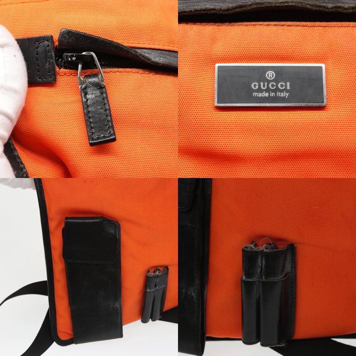 Gucci GUCCI Shoulder Bag Nylon Orange 019 019 Size ONE SIZE - 11 Thumbnail
