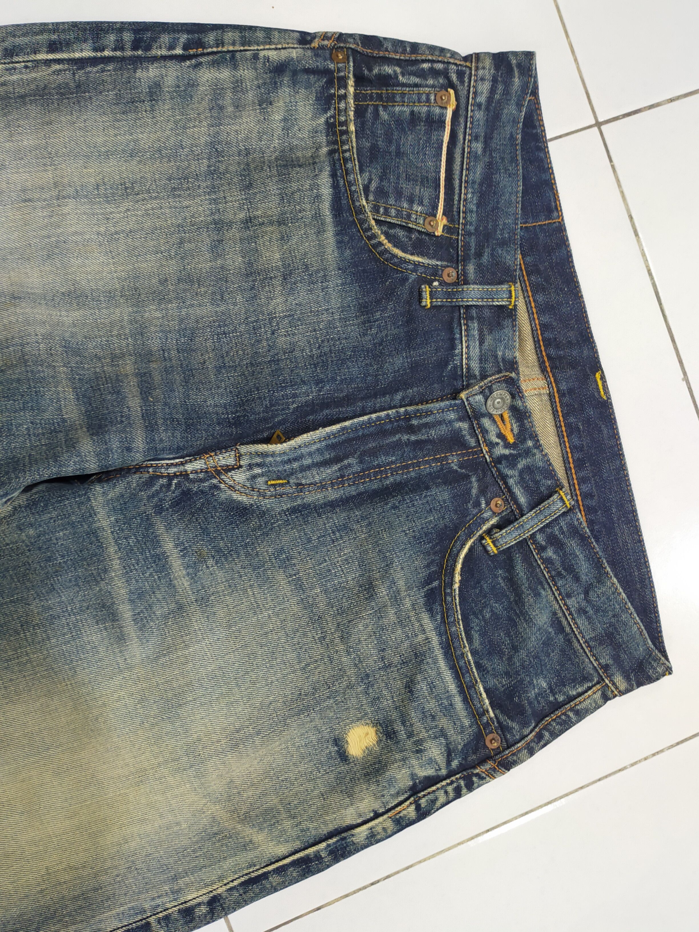 Edwin × Japanese Brand × Vintage 🚨 VINTAGE EDWIN SELVEDGE DISTRESSED Size US 32 / EU 48 - 9 Thumbnail