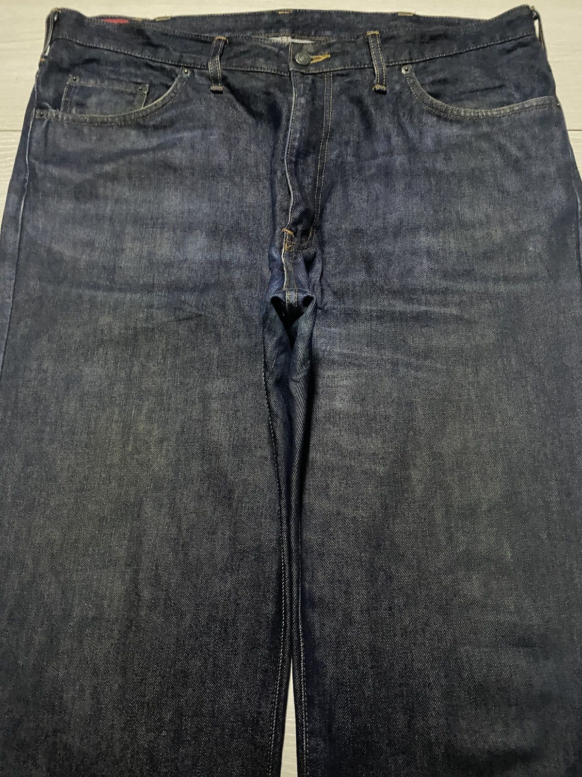 Edwin W40 Edwin Us Classic Navy Blue Distressed Jeans Size US 40 / EU 56 - 3 Thumbnail