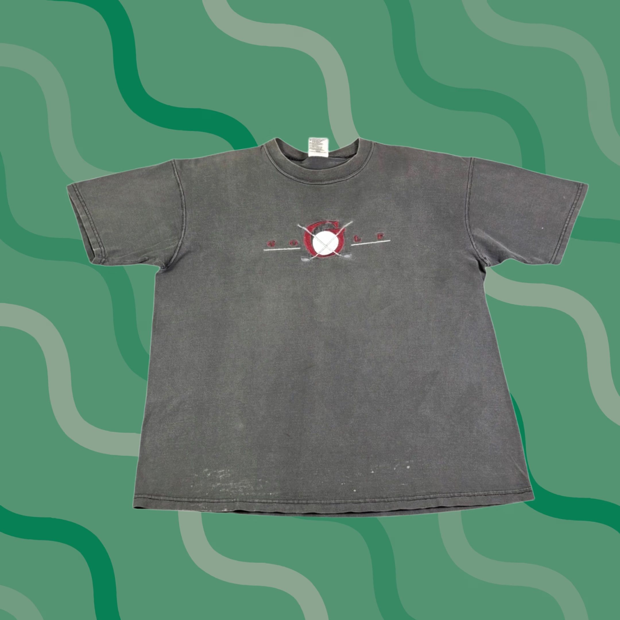 Vintage VINTAGE Oneita Power-Sport Golf Embroidered T-Shirt XL Gray 90s USA Made Mens Size US XL / EU 56 / 4 - 1 Thumbnail