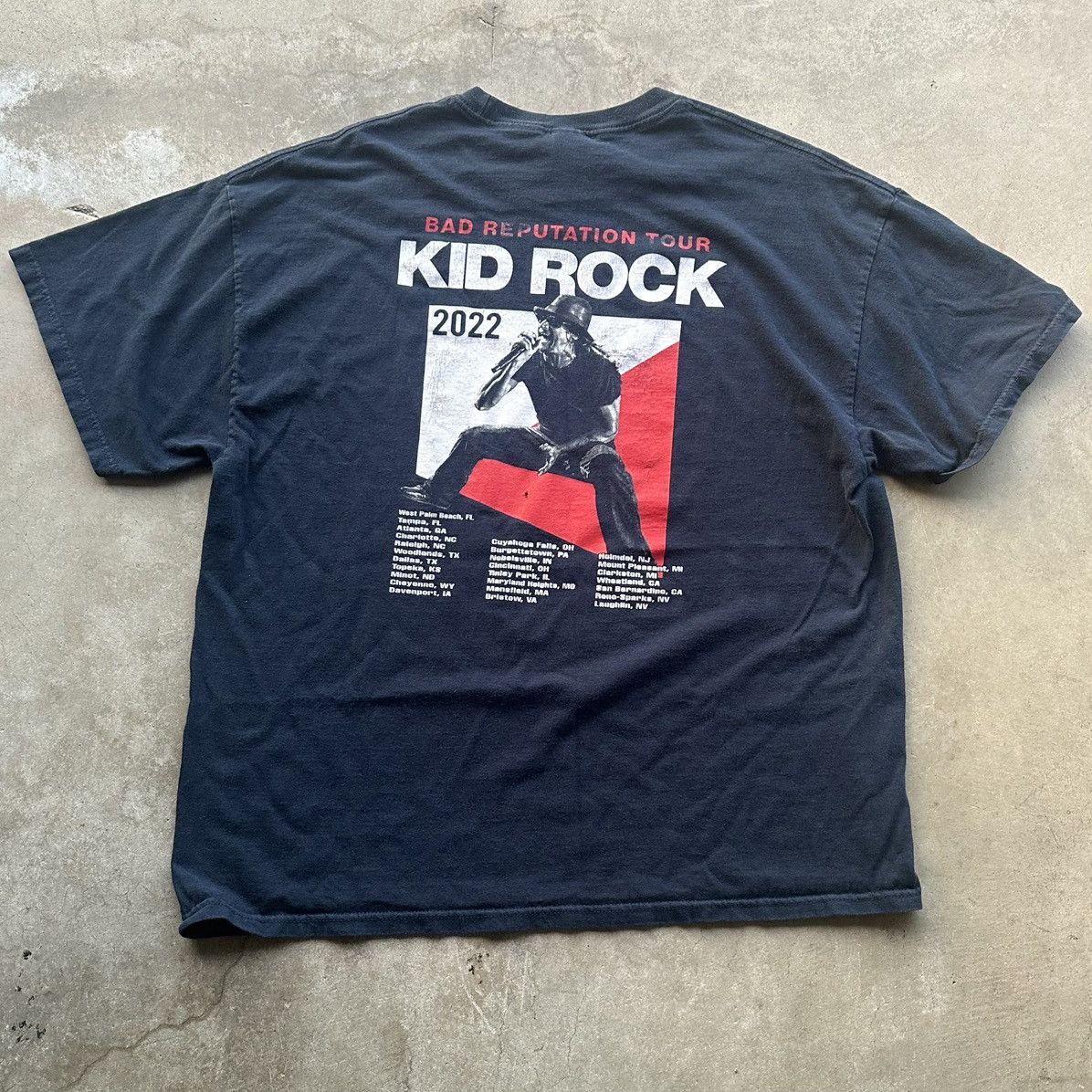 Band Tees Kid Rock Band Tee Shirt 2XL Bad Reputation Tour Country Rock Size US XXL / EU 58 / 5 - 1 Thumbnail