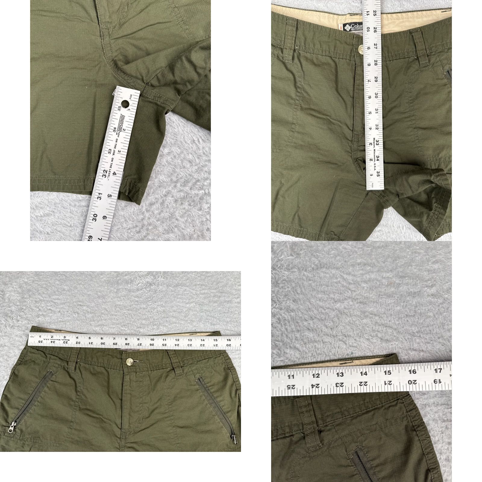 Vintage VINTAGE Columbia Shorts Women 10 Green Cargo Rip-Stop 100% Cotton XCO Hike Camp Size 32" / US 10 / IT 46 - 8 Thumbnail