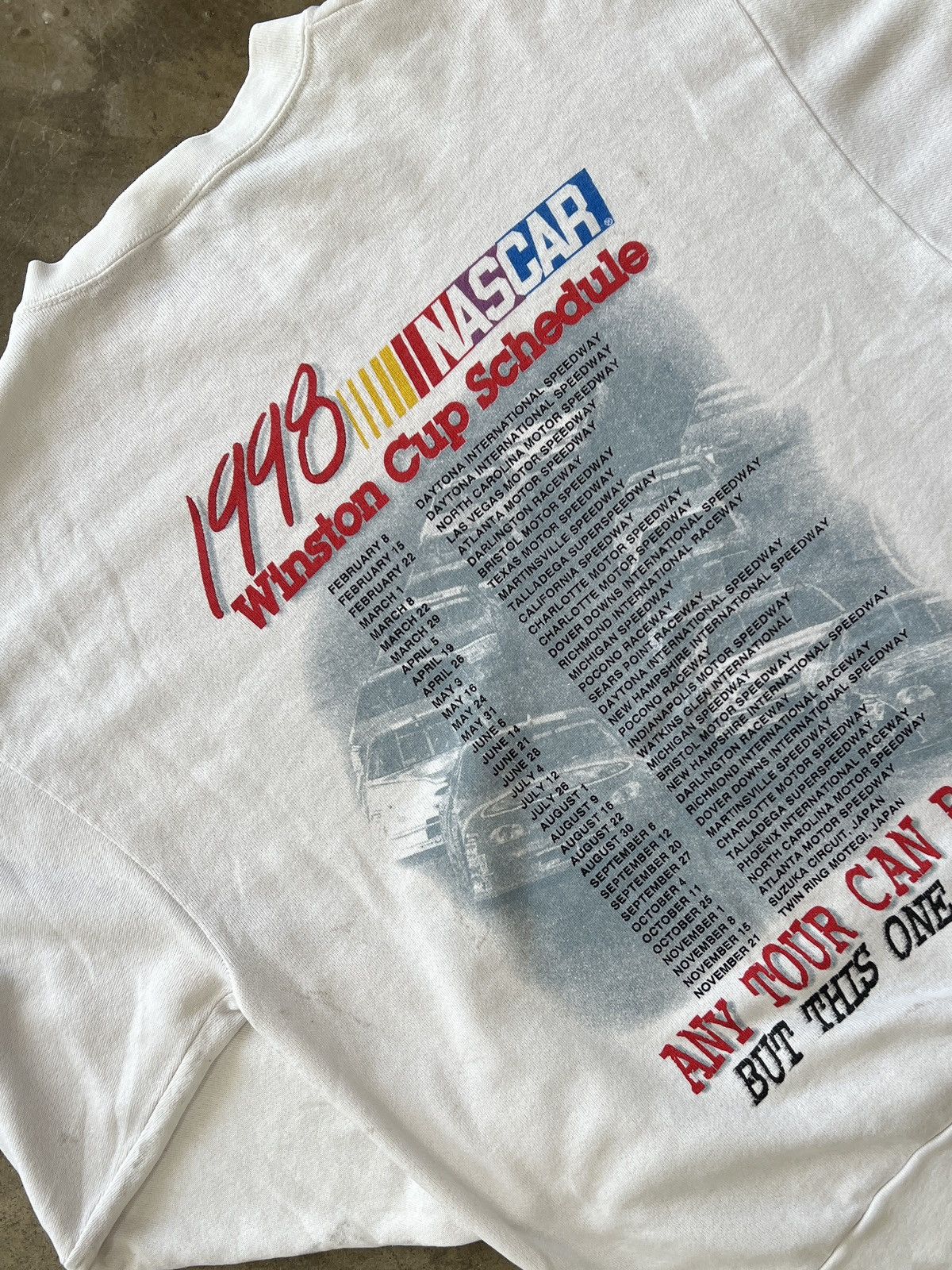 NASCAR × Vintage Vintage 1998 NASCAR Rolling On Tour Winston Crewneck Large Size US L / EU 52-54 / 3 - 4 Thumbnail