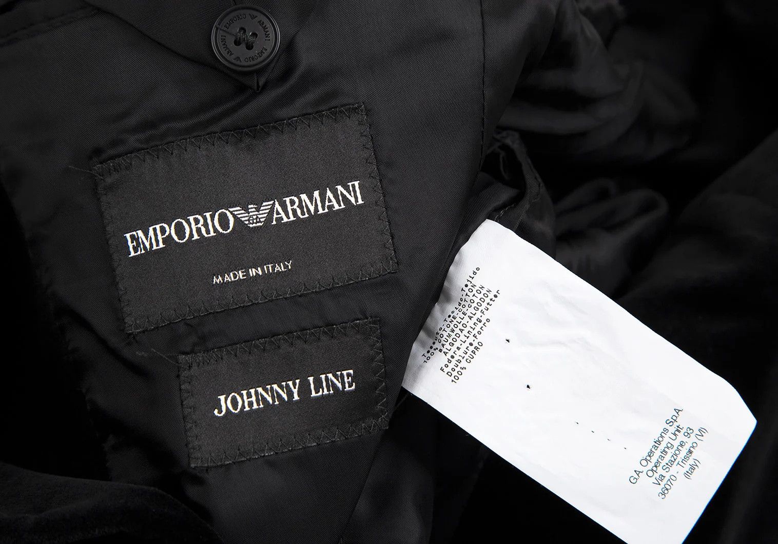 Emporio Armani Velvet 1-Button Jacket in Black Size 46 Size US S / EU 44-46 / 1 - 19 Thumbnail