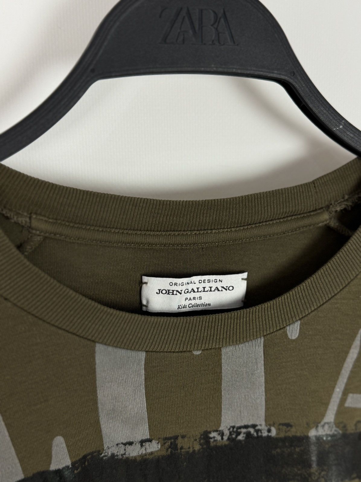 John Galliano Paris Kids Collection Military Sweatshirt