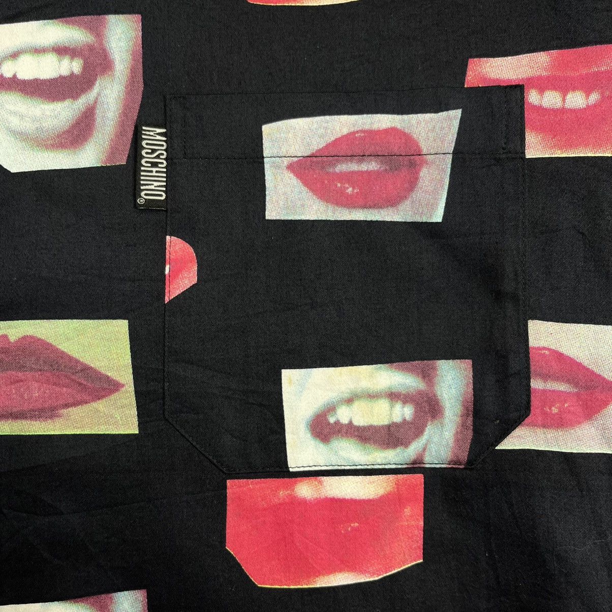 Moschino moschino printed lips long sleeve button up shirt Size US L / EU 52-54 / 3 - 4 Thumbnail