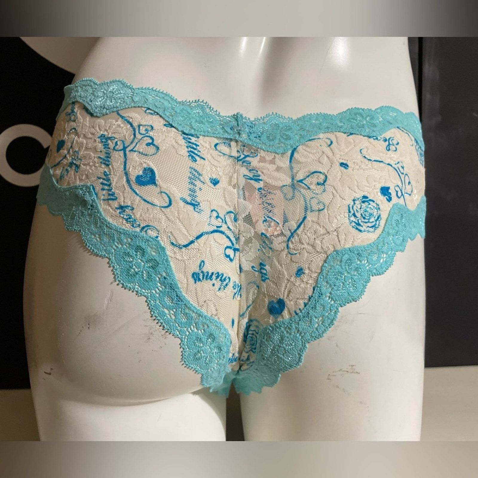 Victoria's Secret Sexy Little Things Panties VS Panty Something Blue Size ONE SIZE - 2 Thumbnail
