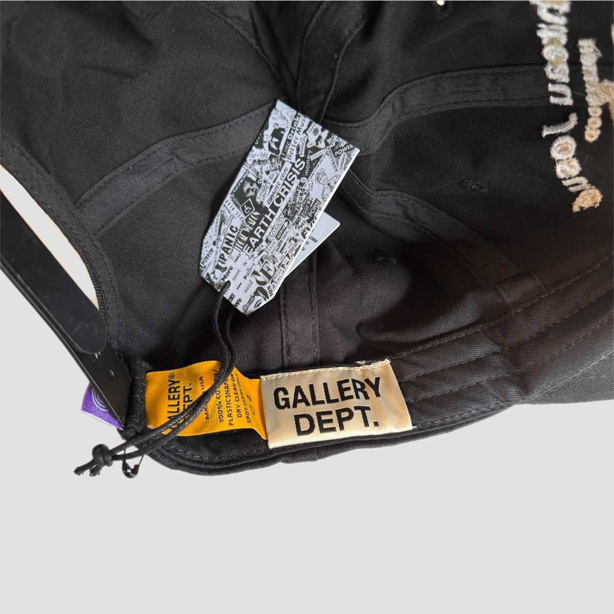 Gallery Dept. Gallery Dept Chateau Josue Resort Cap Black Size ONE SIZE - 8 Thumbnail