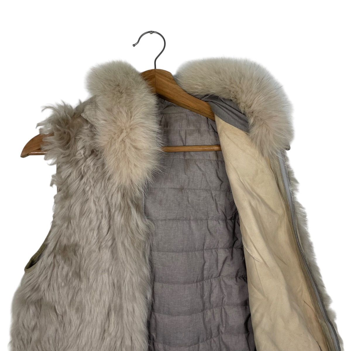 Japanese Brand El Midas Brown Hooded Faux Fur Vest Size M / US 6-8 / IT 42-44 - 12 Thumbnail