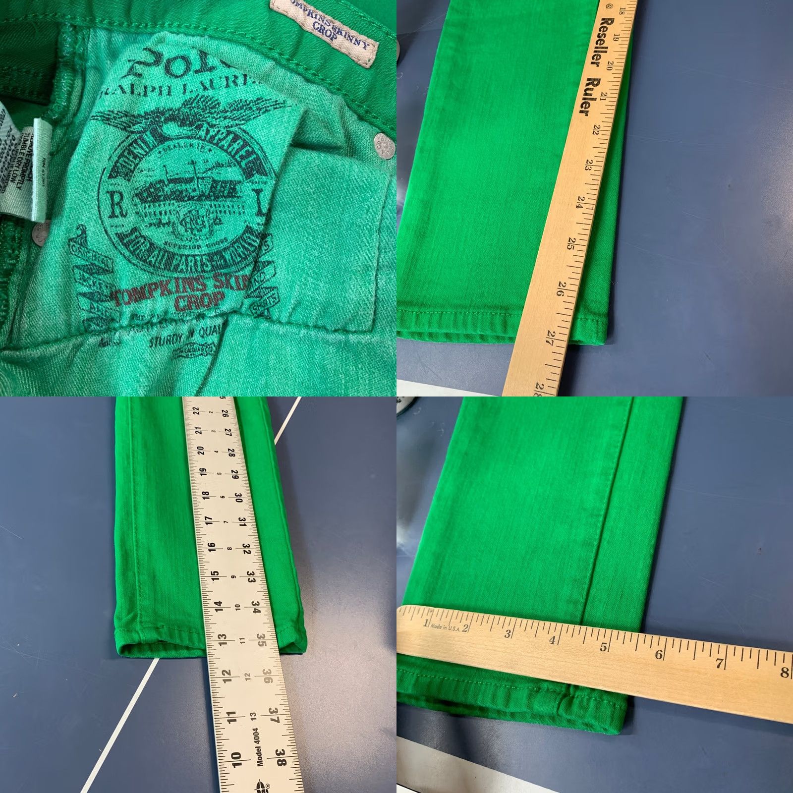 Polo Ralph Lauren Polo Ralph Lauren Denim Jeans Womens 29 Green Tompkins Skinny Crop 29x27 Size 29" - 9 Thumbnail